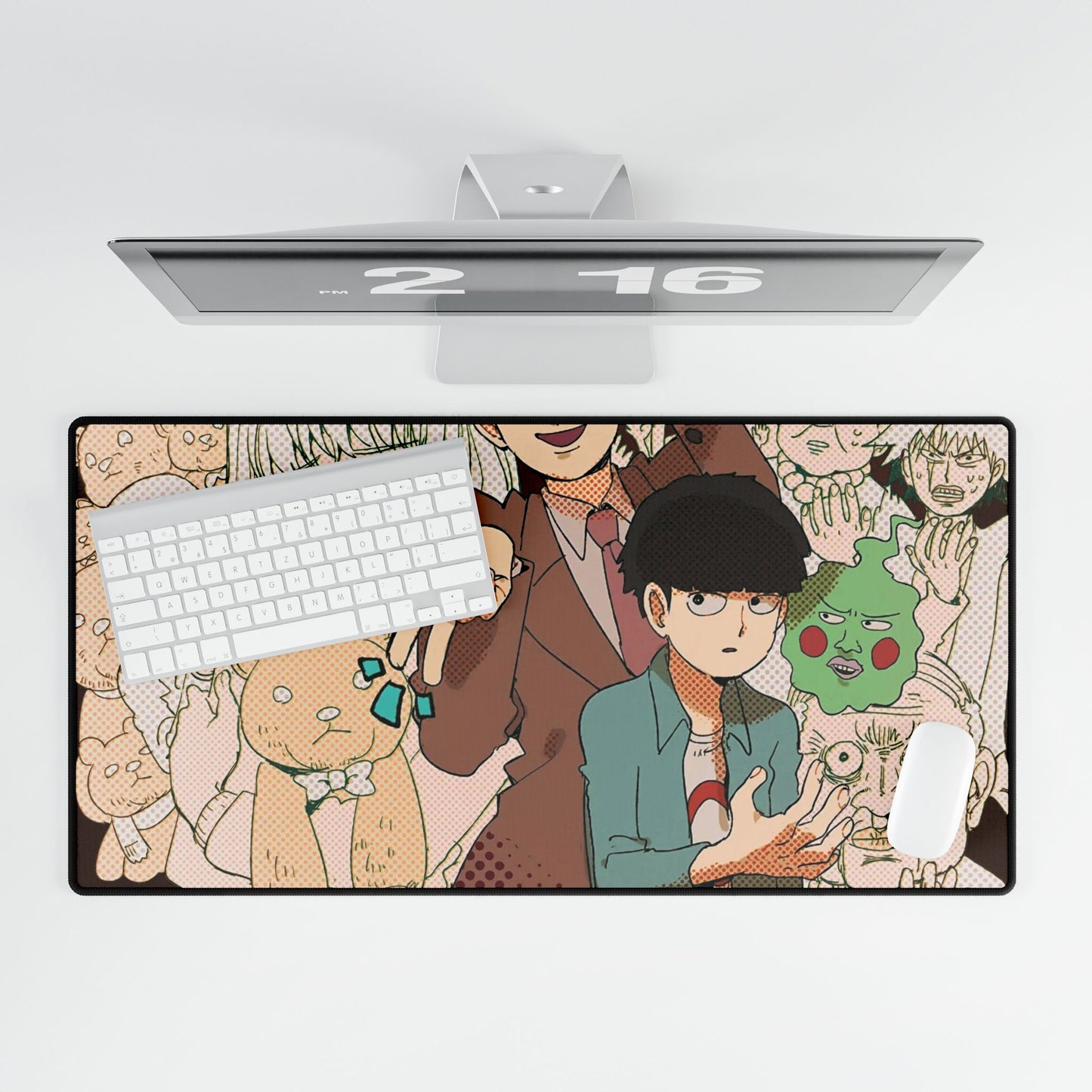 Mob Psycho 100 Arataka Reigen, Shigeo Kageyama, Ekubo Mouse Pad