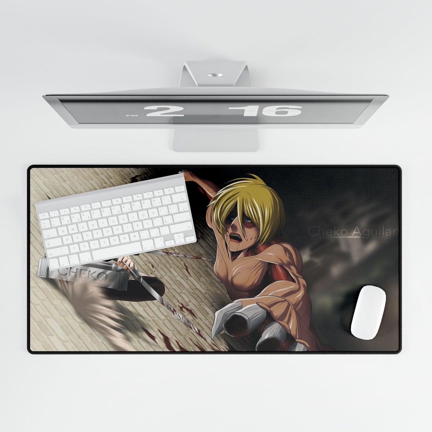 Mikasa VS Female Titan Mouse Pad
