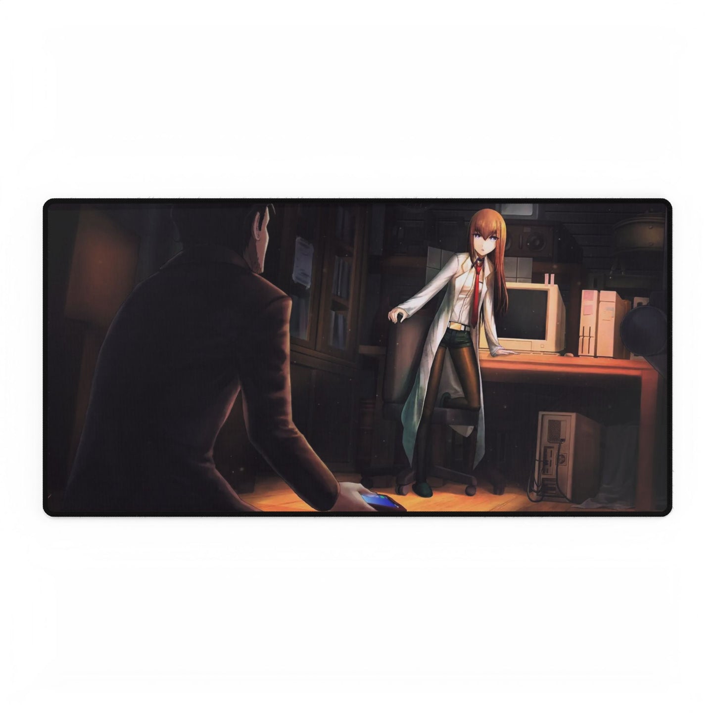 Okabe and Kurisu Time Jump Mouse Pad