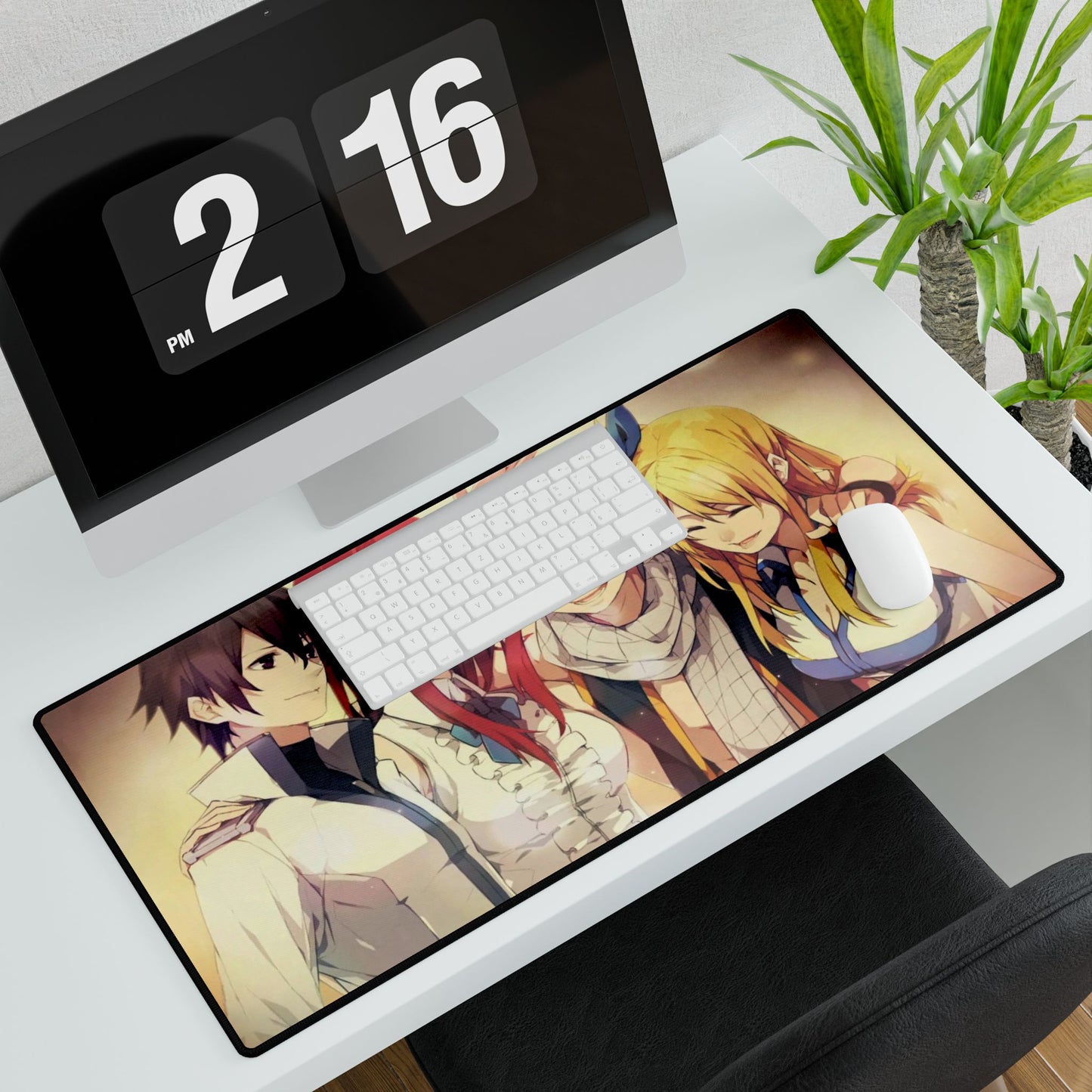 Fairy Tail Natsu Dragneel, Erza Scarlet, Gray Fullbuster, Lucy Heartfilia Mouse Pad