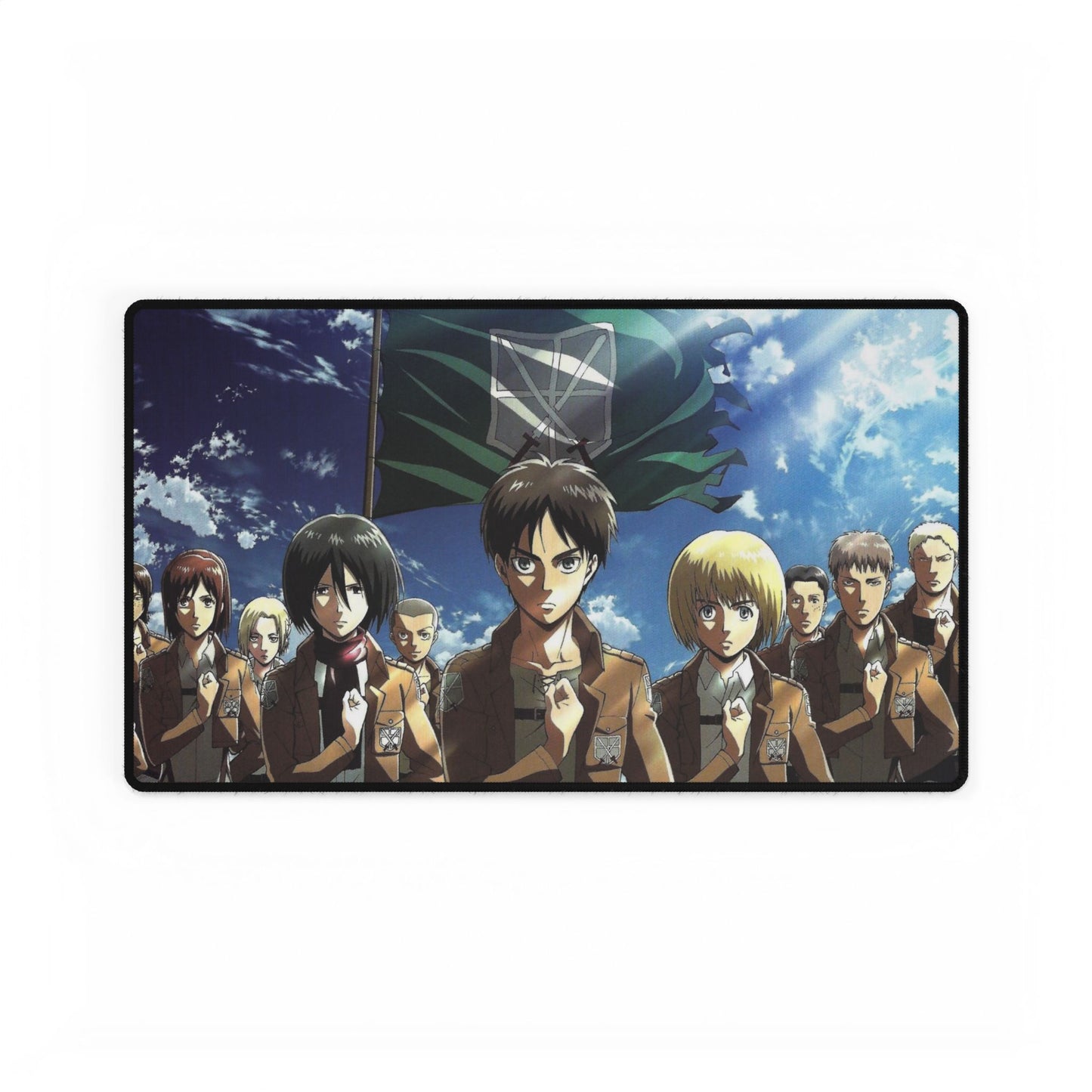 Eren yeager With Team Mouse Pad