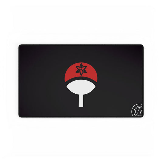 Uchiha Logo with Sasuke's Mangekyo Sharingan Mouse Pad