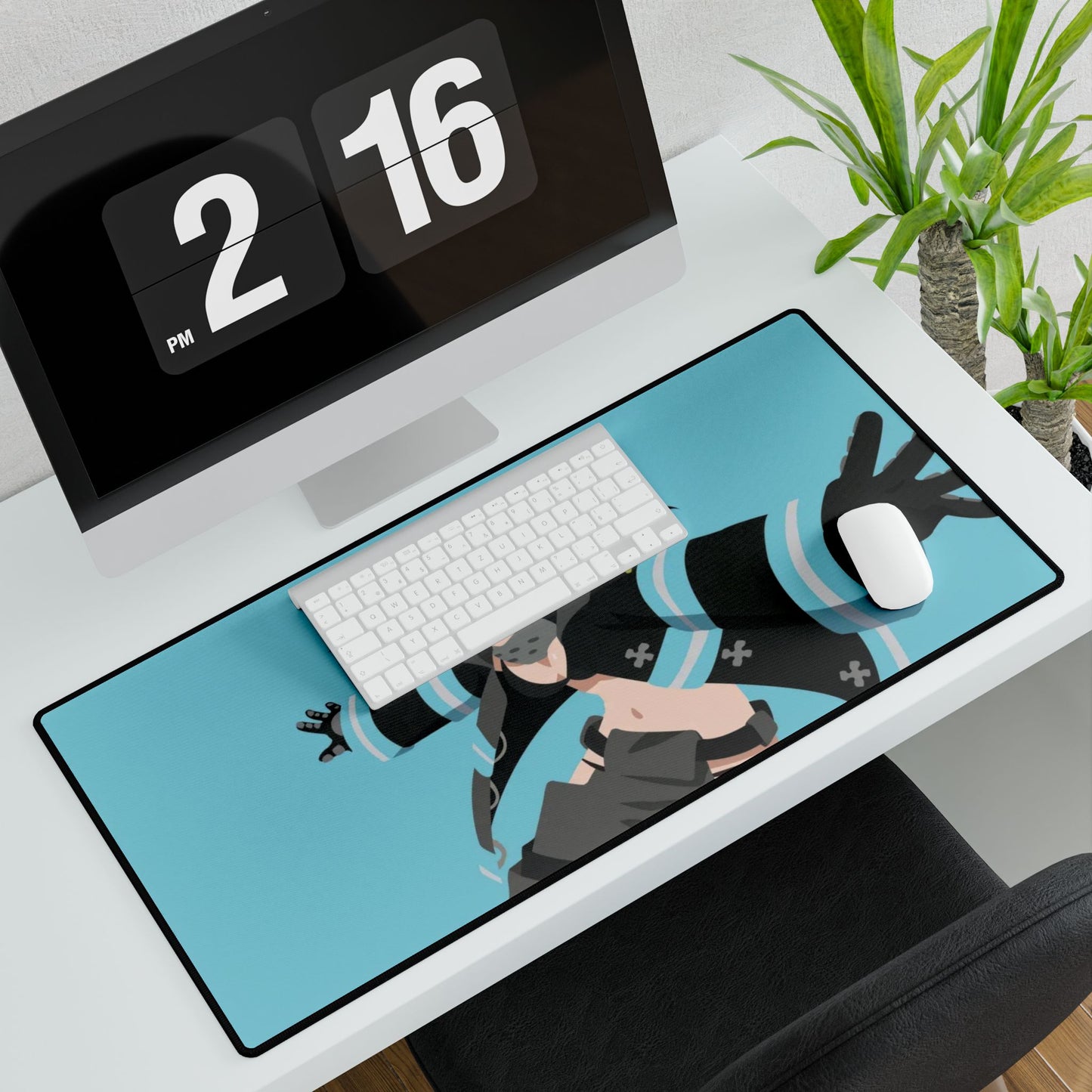 Tamaki Kotatsu from Fire Force Minimalistfor Dekstop Mouse Pad