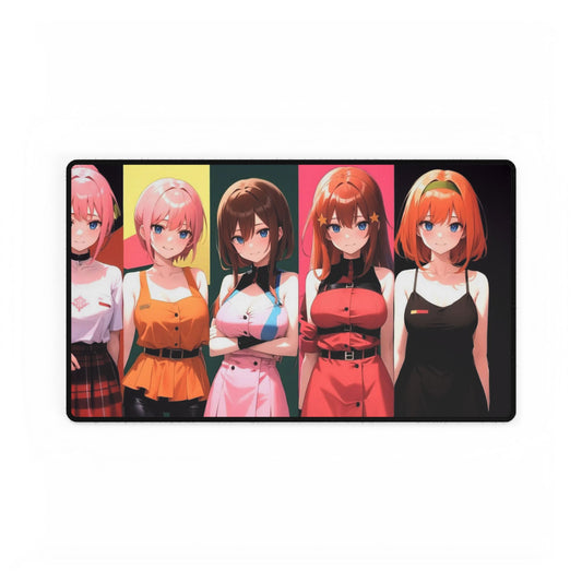 Nino, Ichika, Miku, Itsuki and Yotsuba Mouse Pad