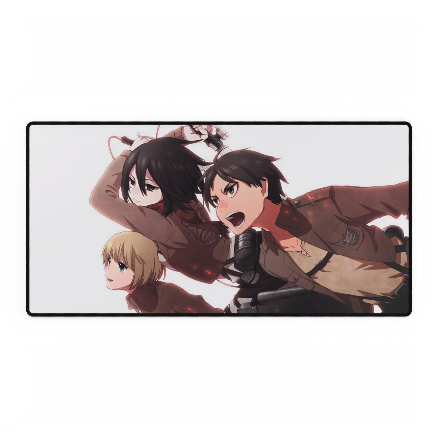 Eren,Mikasa and Armin Mouse Pad