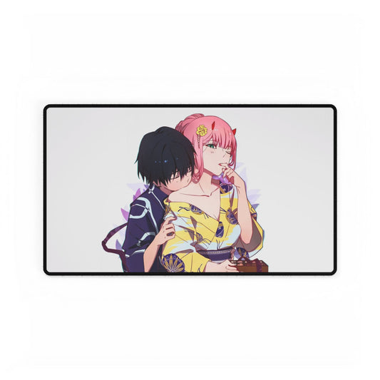 Zero Two and Hiro playful Mouse Pad