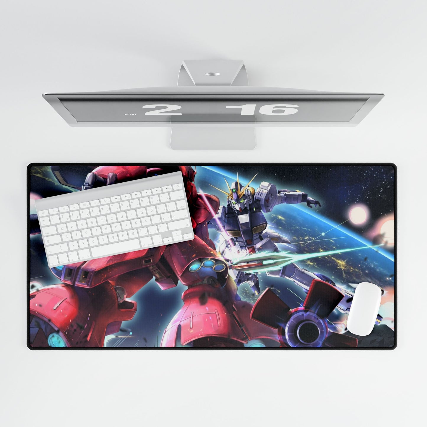 MSN-04 Sazabi vs RX-93 ν Gundam Mouse Pad