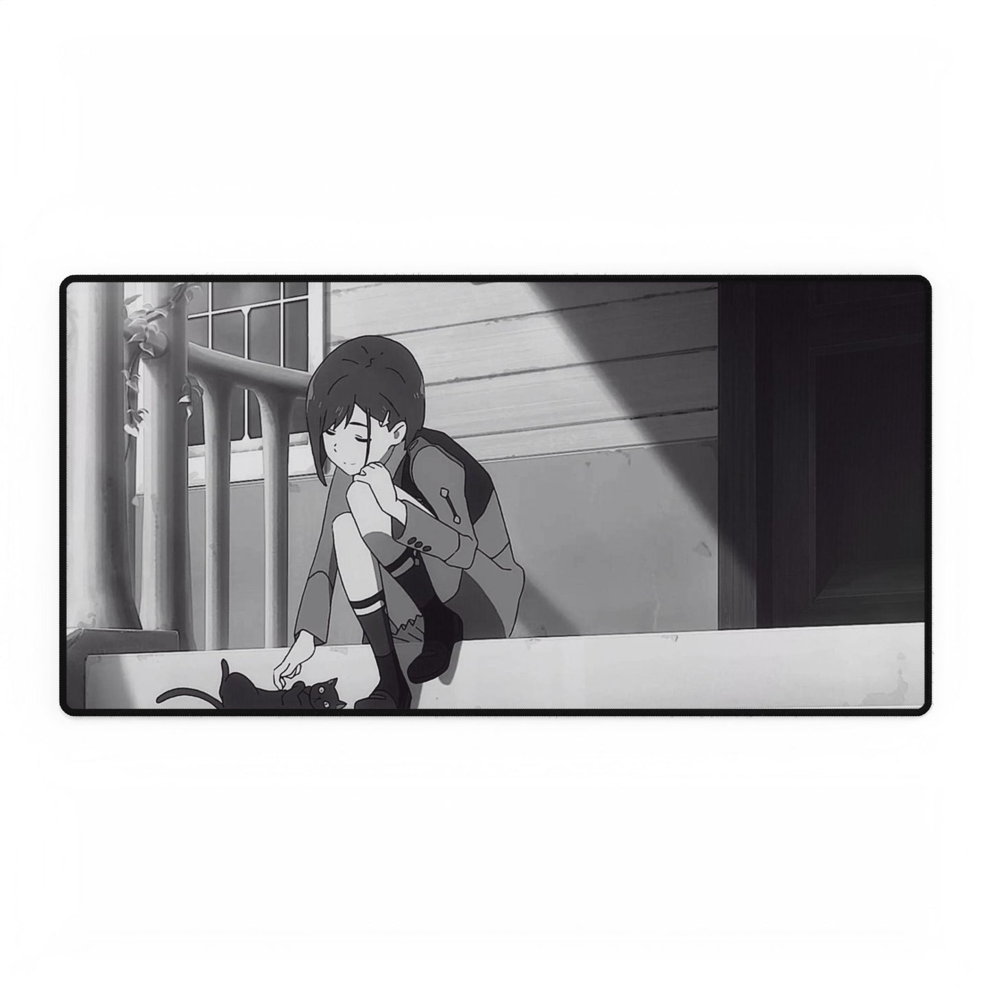 Ichigo 015 and Black Cat Mouse Pad