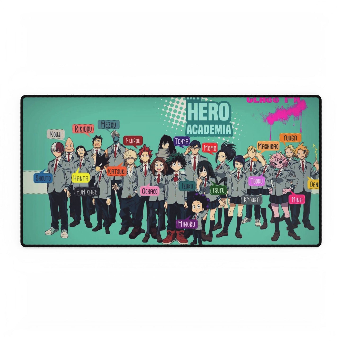 My Hero Academia Izuku Midoriya, Katsuki Bakugou, Shouta Aizawa, Tsuyu Asui Mouse Pad
