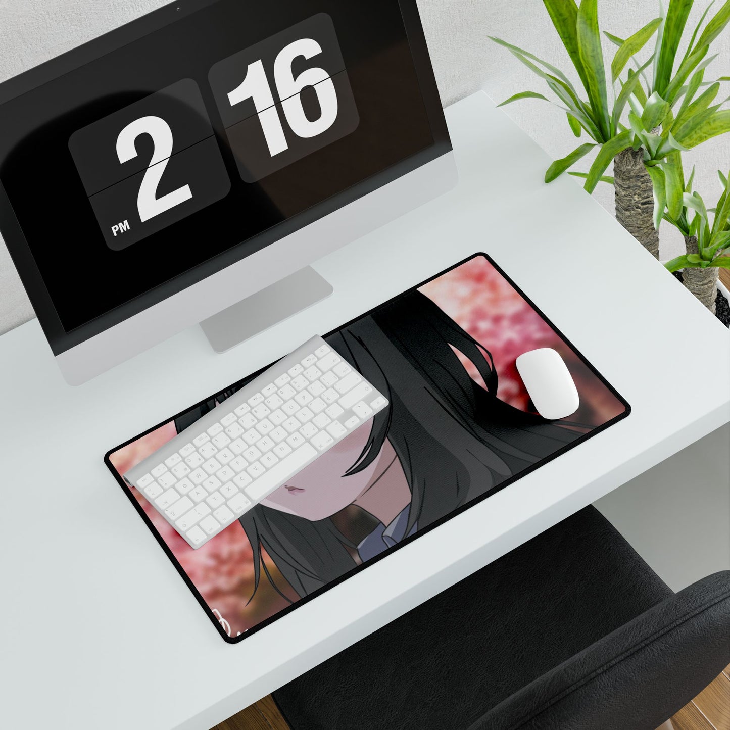Kaorichan - Black Hair Edition/Red Eyed Mouse Pad