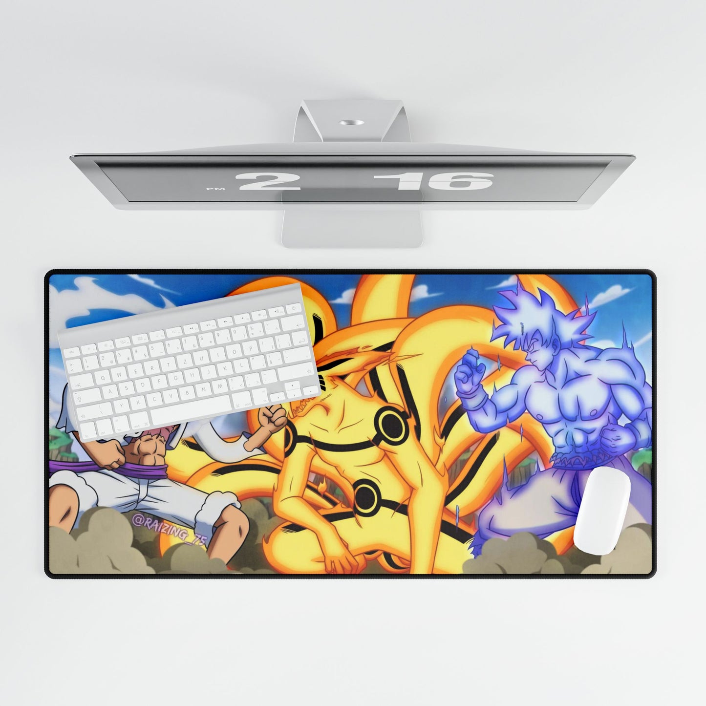 Luffy, Kurama and Goku Mouse Pad