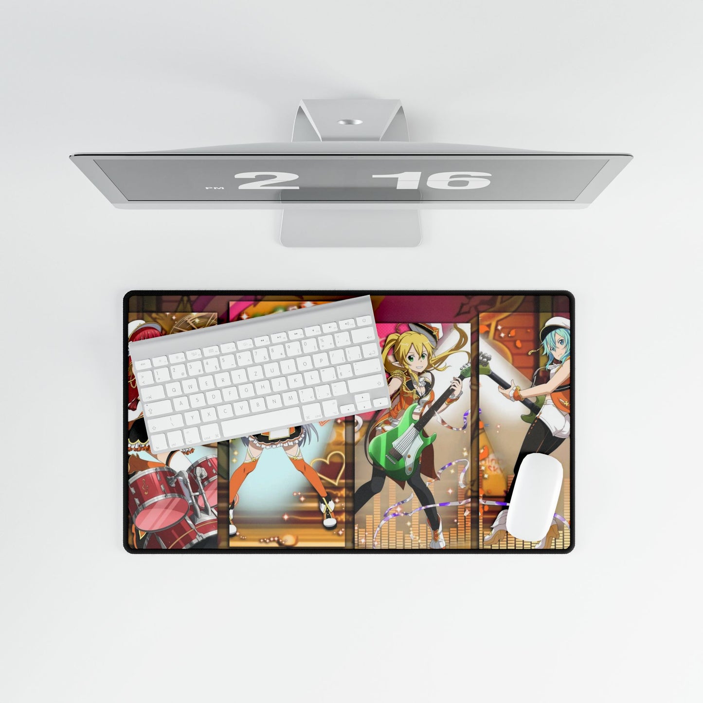 Memory Defrag Rainbow Sky Banner Mouse Pad