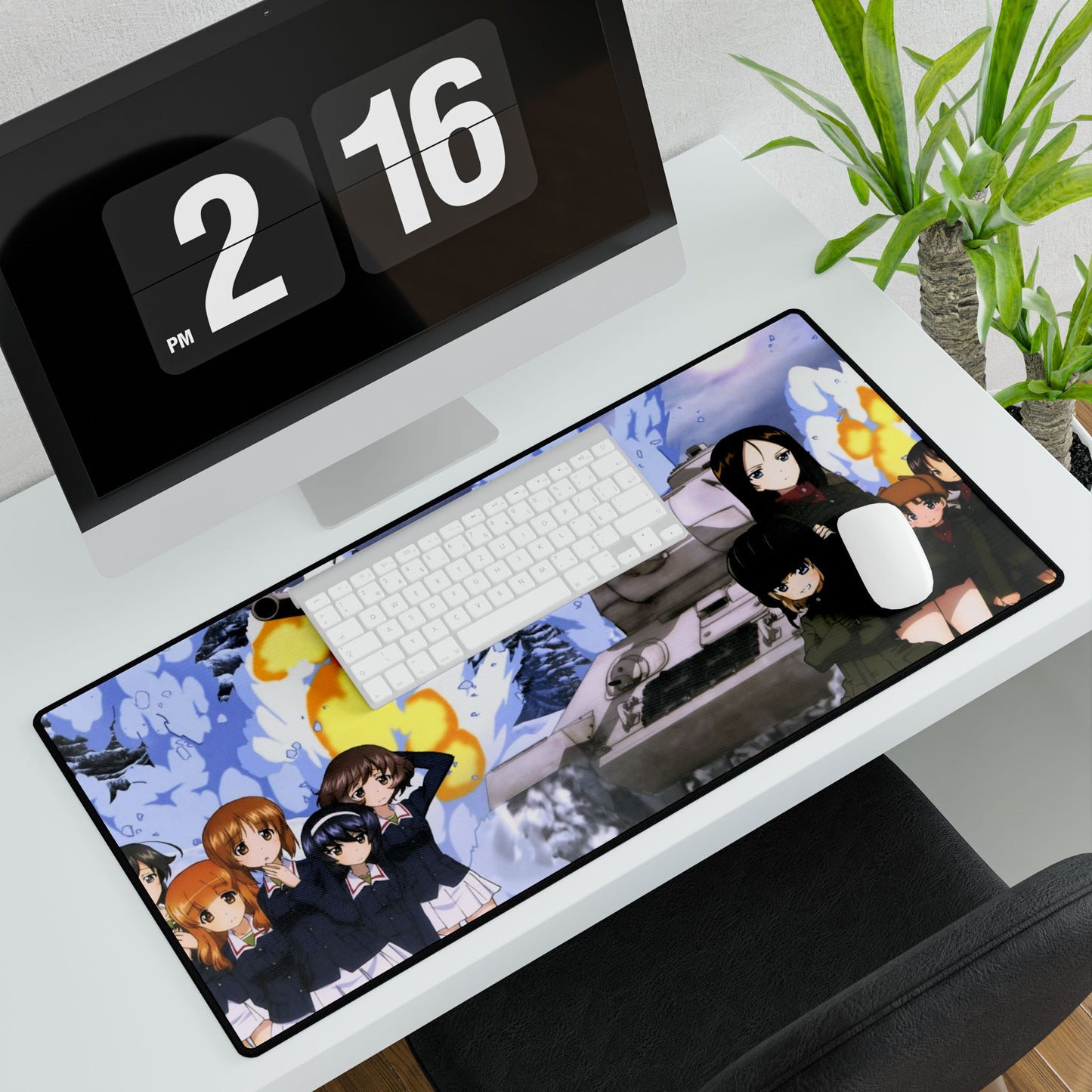 Anime Girls und Panzer Mouse Pad