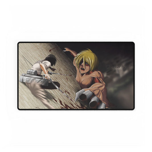 Mikasa VS Female Titan Mouse Pad