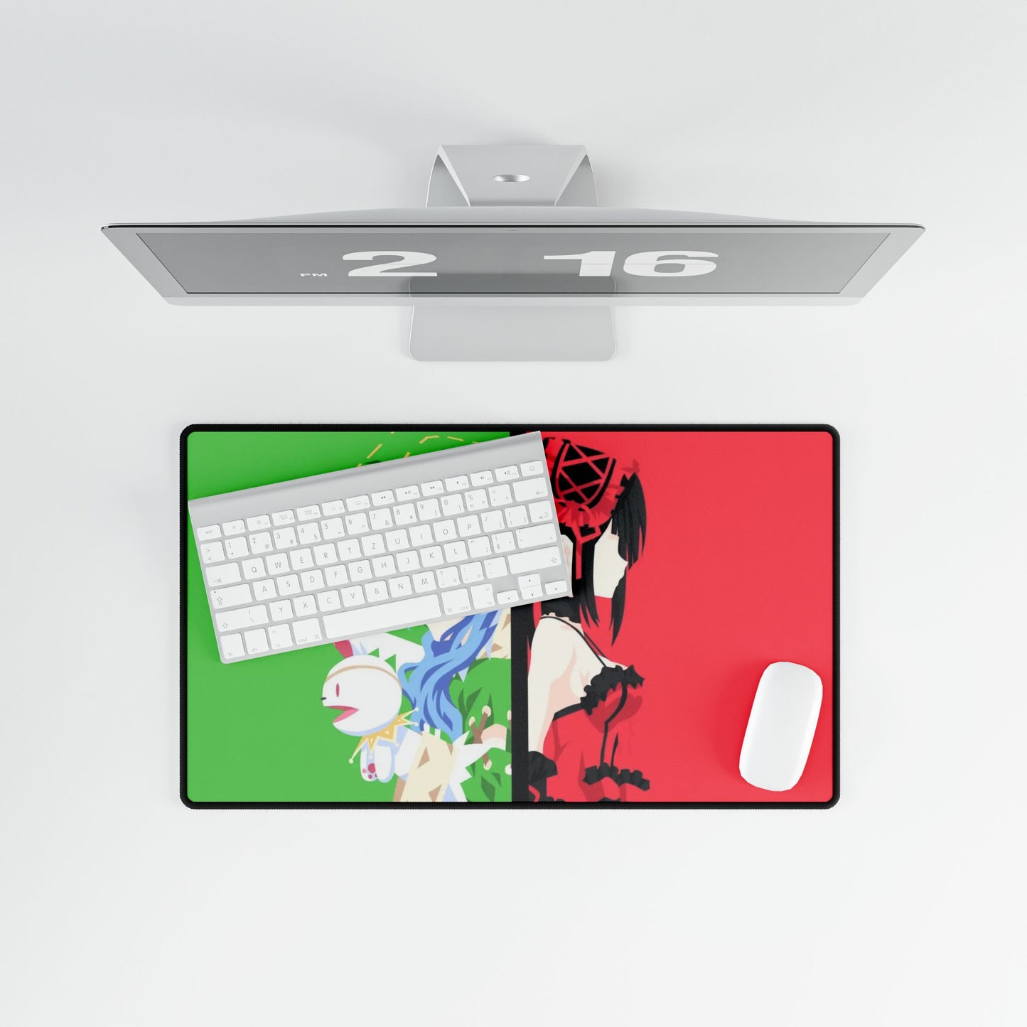Yoshino and Kurumi - Date A Live Minimalist Mouse Pad