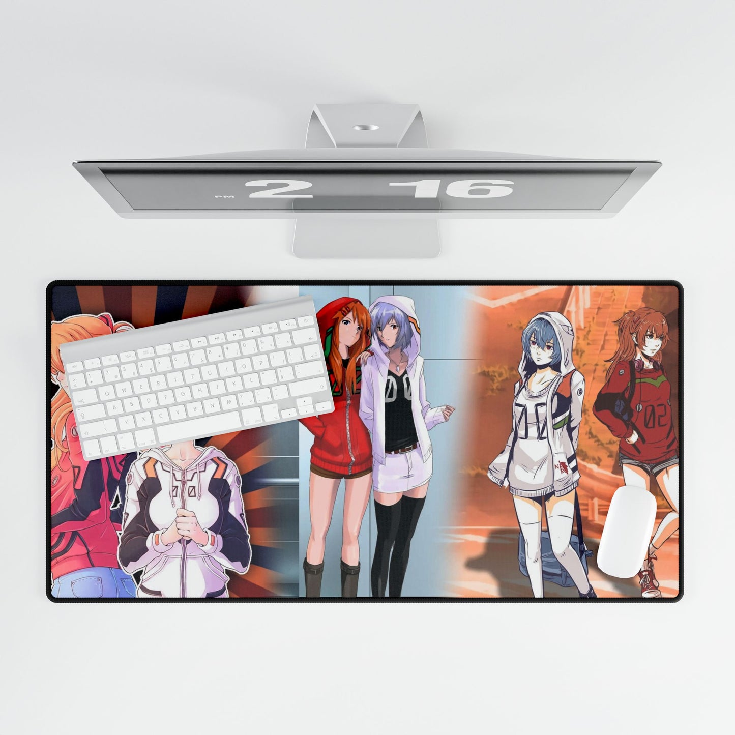 Casual Rei and Asuka Mouse Pad