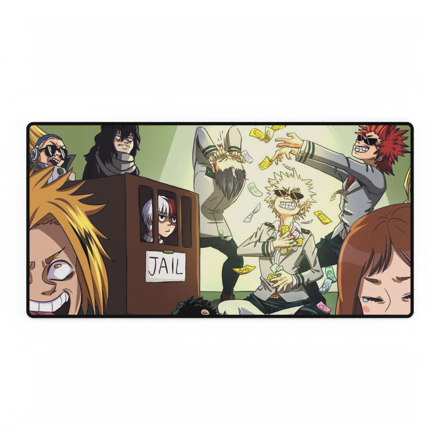 My Hero Academia Izuku Midoriya, Katsuki Bakugou, All Might, Tenya Iida, Shouta Aizawa Mouse Pad