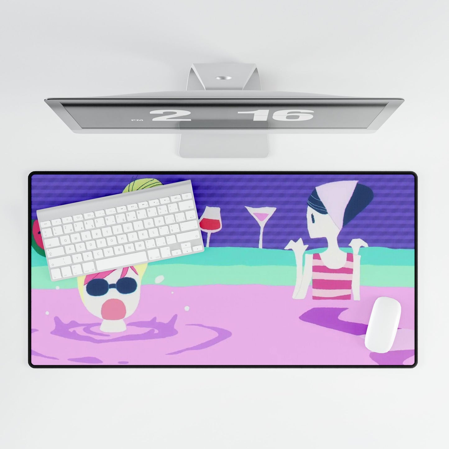Spy x Family - Abstract Artr: Swimming Pool Mouse Pad