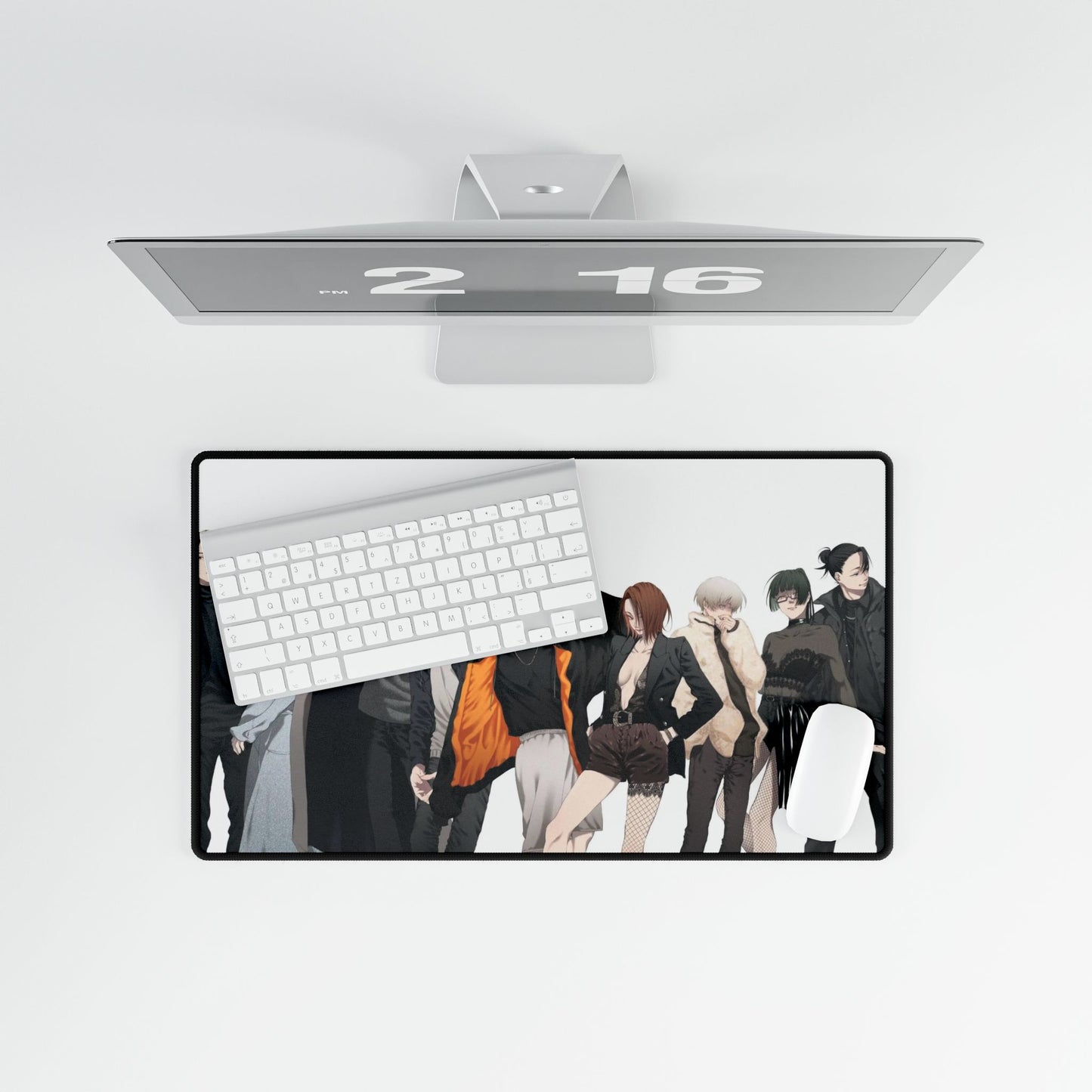 Satoru Gojo Yuji Itadori Maki Zenin Kento Nanami Nobara Kugisaki Suguru Geto Megumi Fushiguro Toge Inumaki and Yuta Okkotsu Mouse Pad