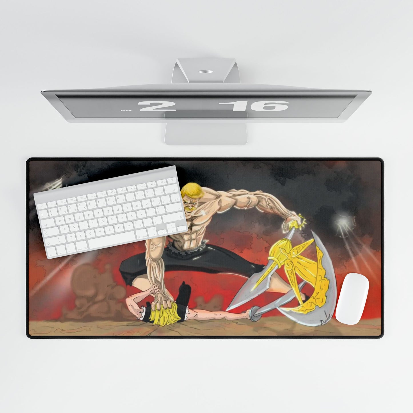 Escanor vs Meliodas Mouse Pad