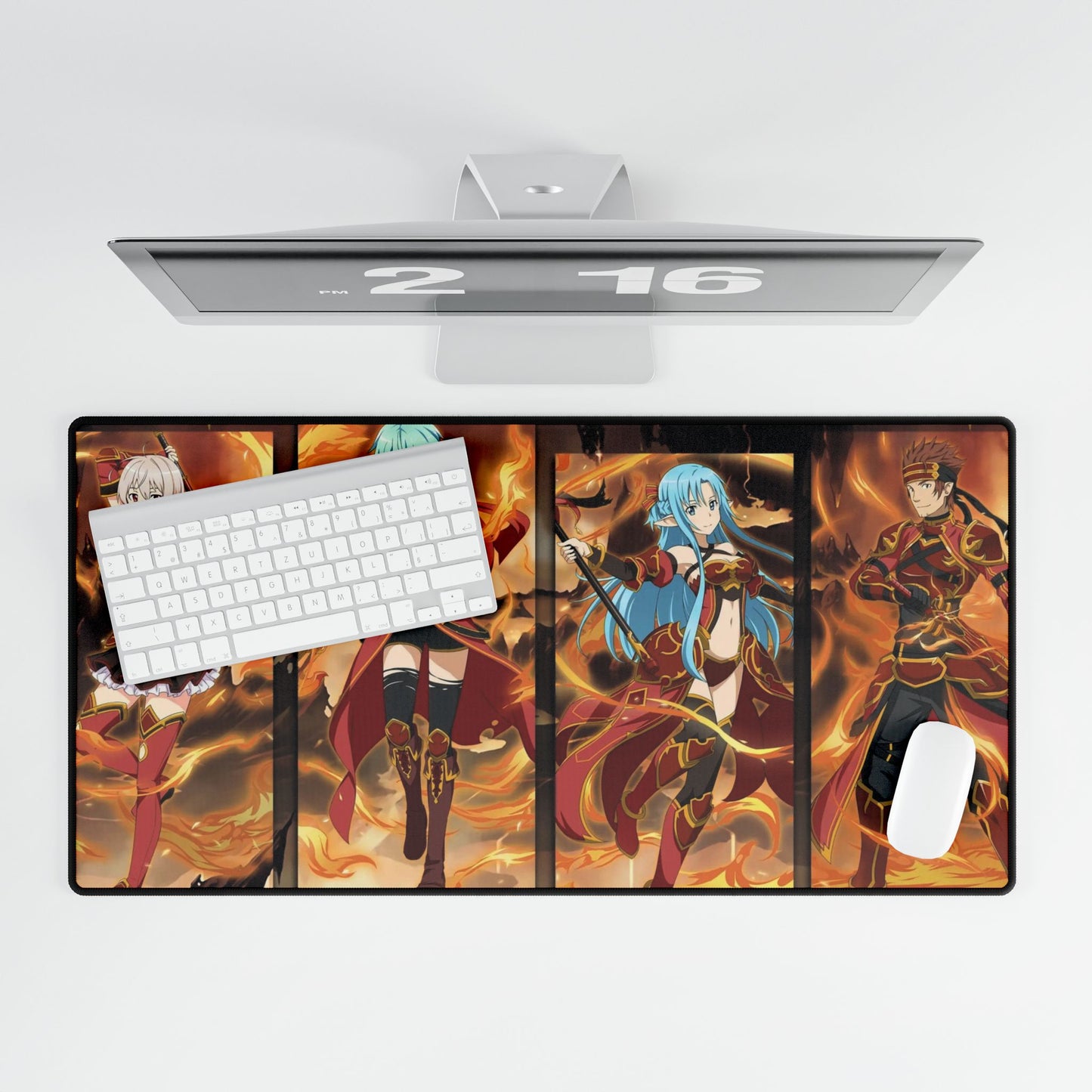 Memory Defrag Fire Banner Mouse Pad