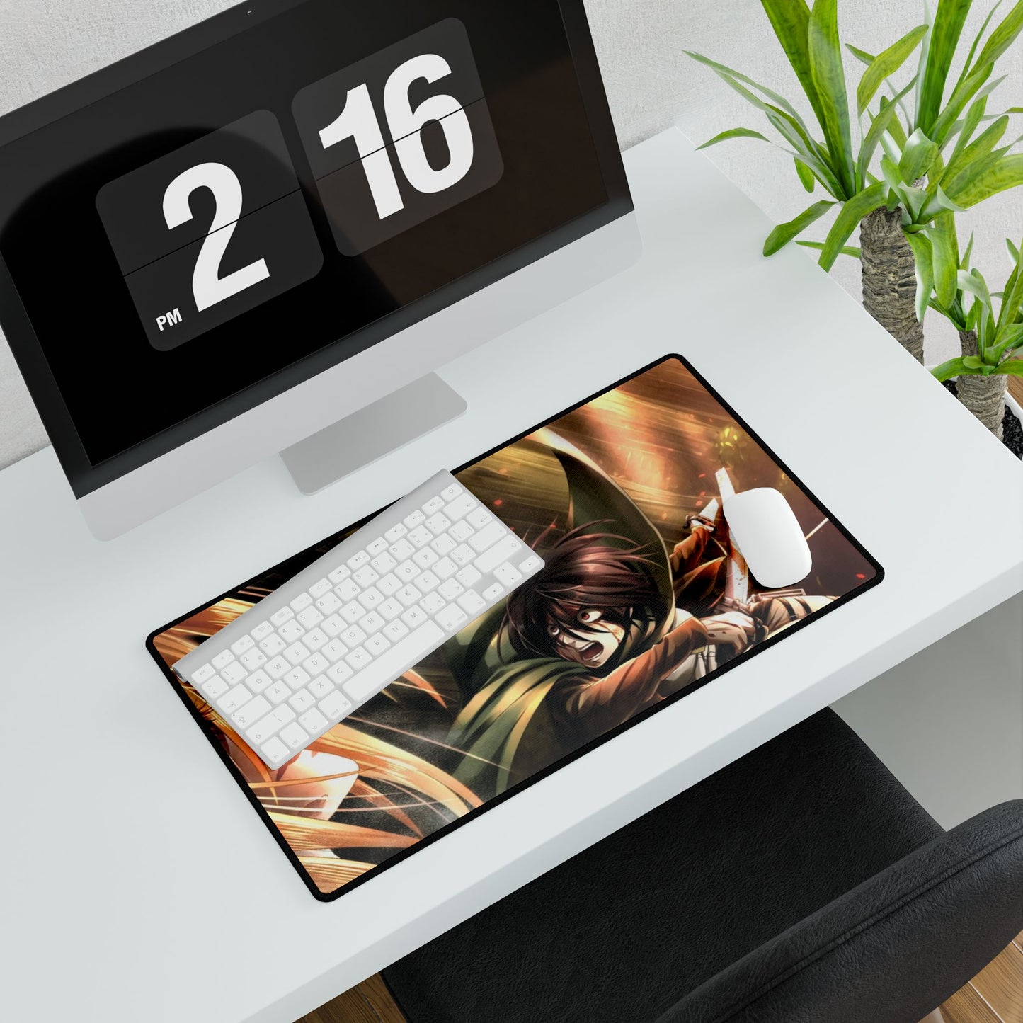 Mikasa Ackerman vs Annie Leonhart (titan) Mouse Pad