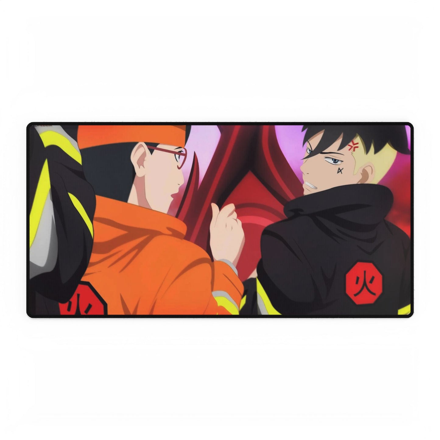 Sarada nad Kawaki: fire force! Mouse Pad