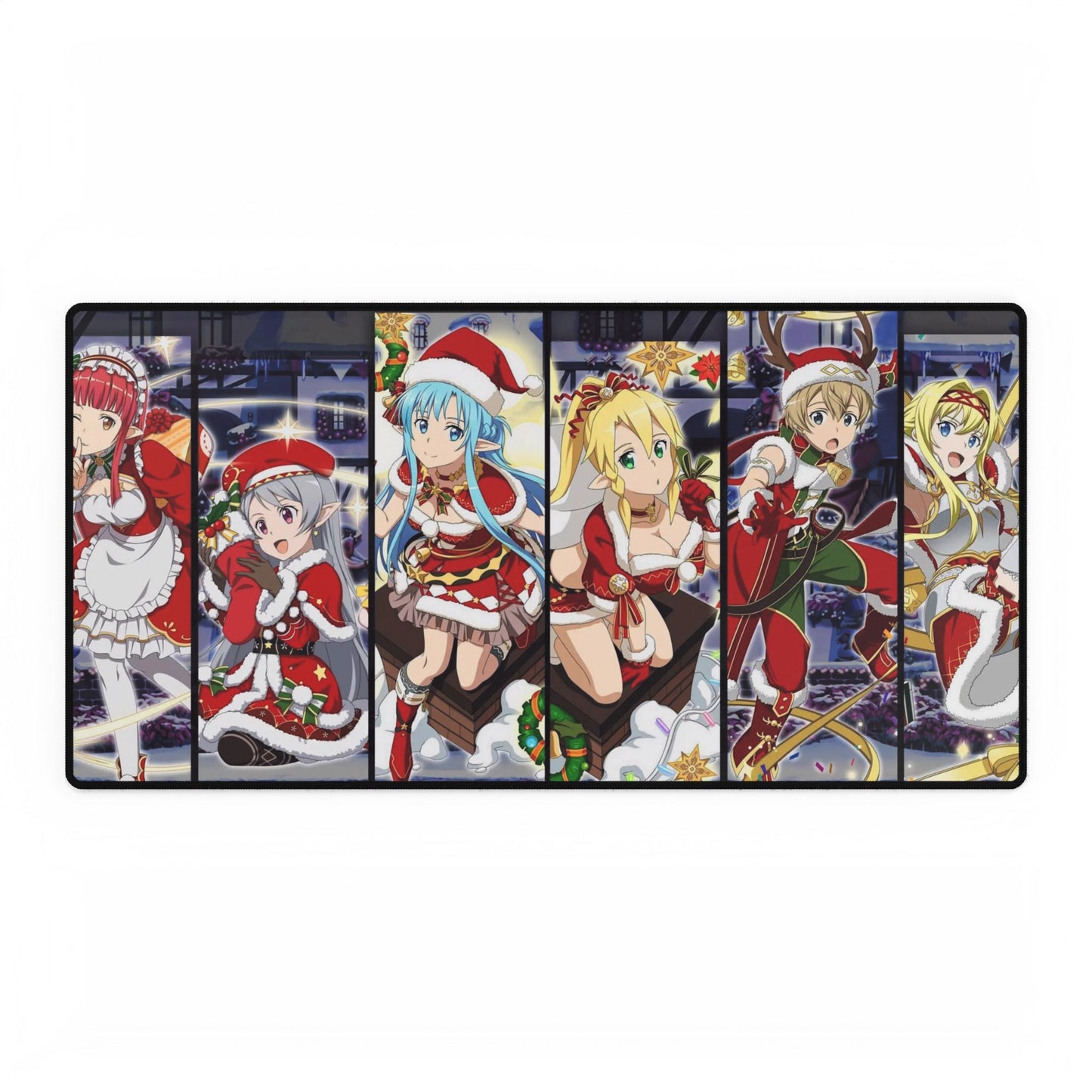 Memory Defrag - White Christmas Banner Mouse Pad