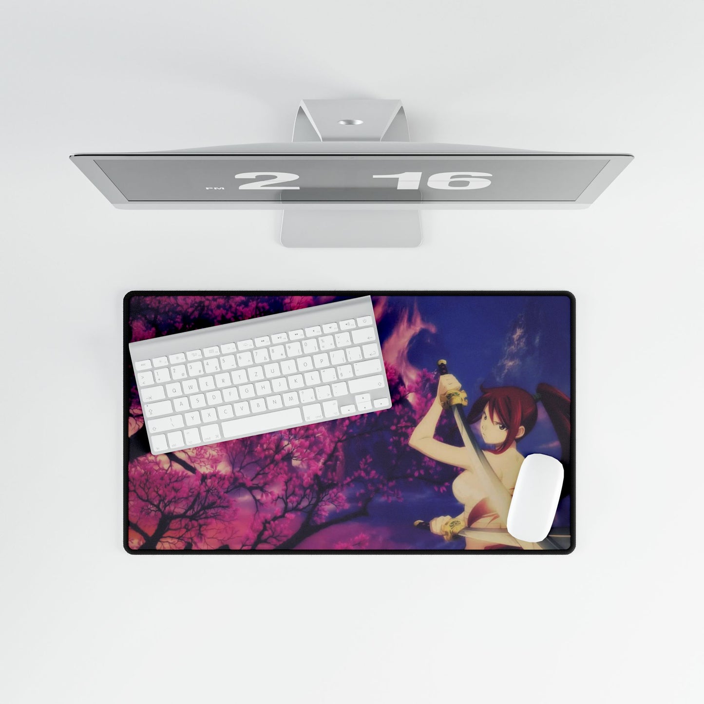 Erza Scarlet - Sakura Fantasy Mountain Mouse Pad