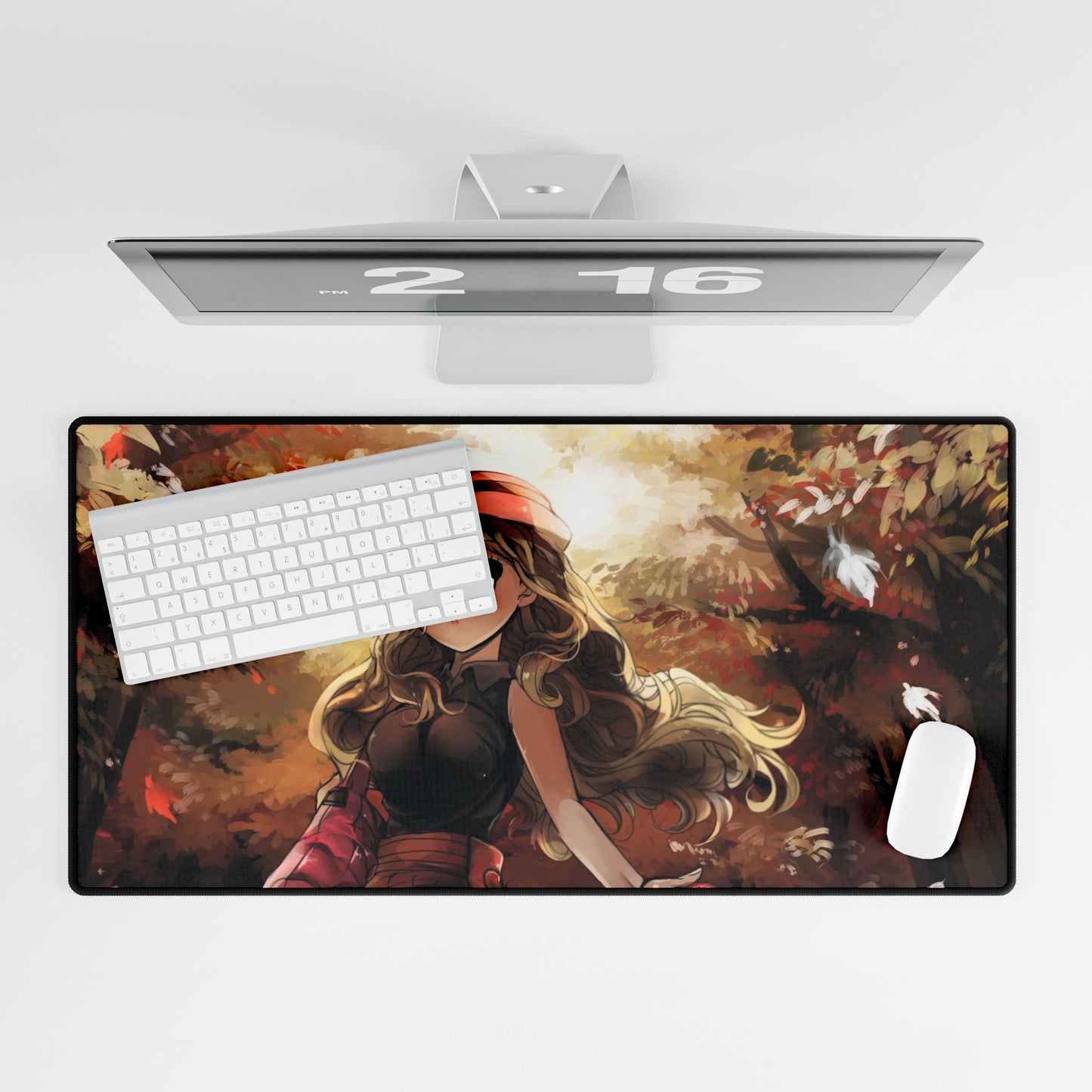 Trainer and Fennekin Mouse Pad
