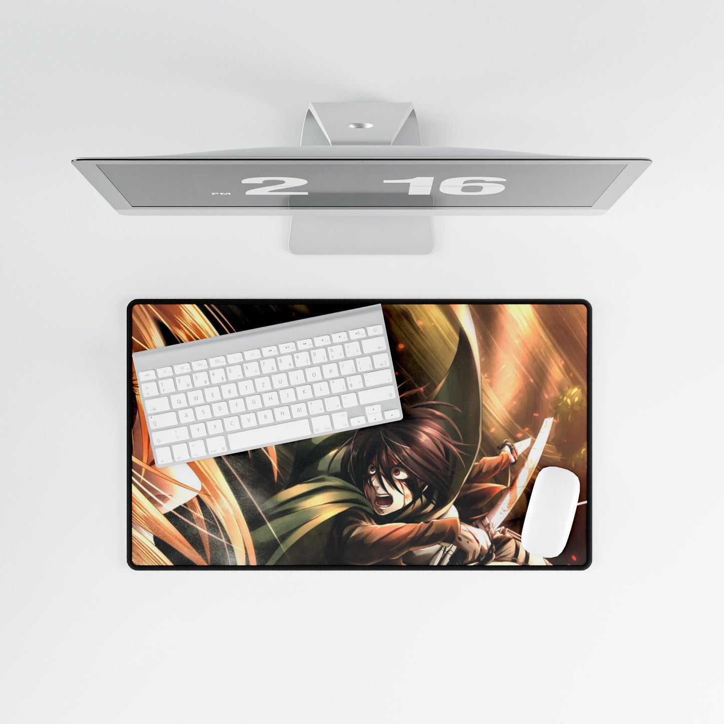 Mikasa Ackerman vs Annie Leonhart (titan) Mouse Pad