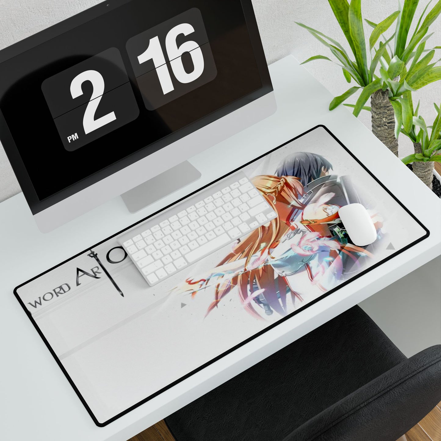 Asuna and Kiroto (Sword Art Online) Mouse Pad