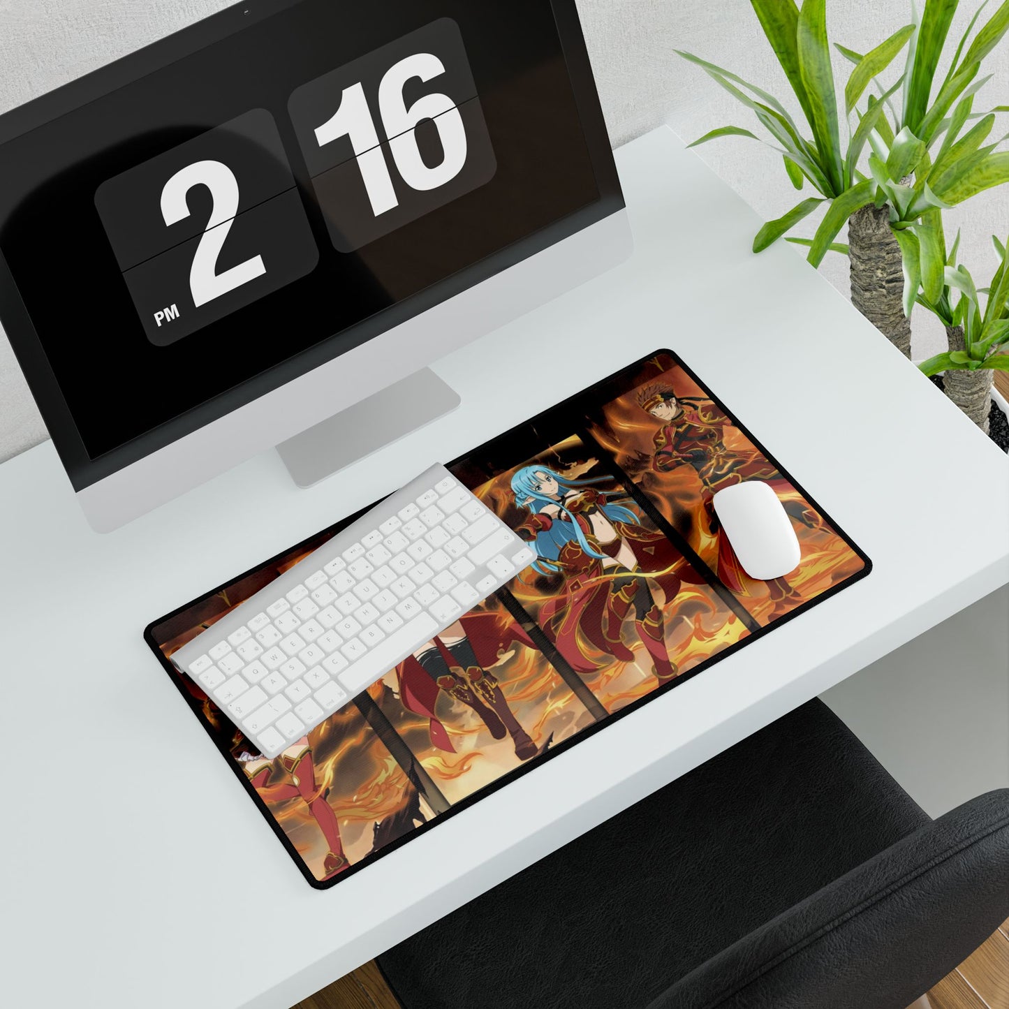 Memory Defrag Fire Banner Mouse Pad