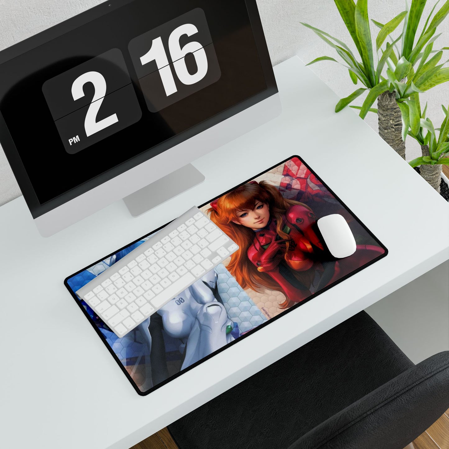 Rei and Asuka Mouse Pad