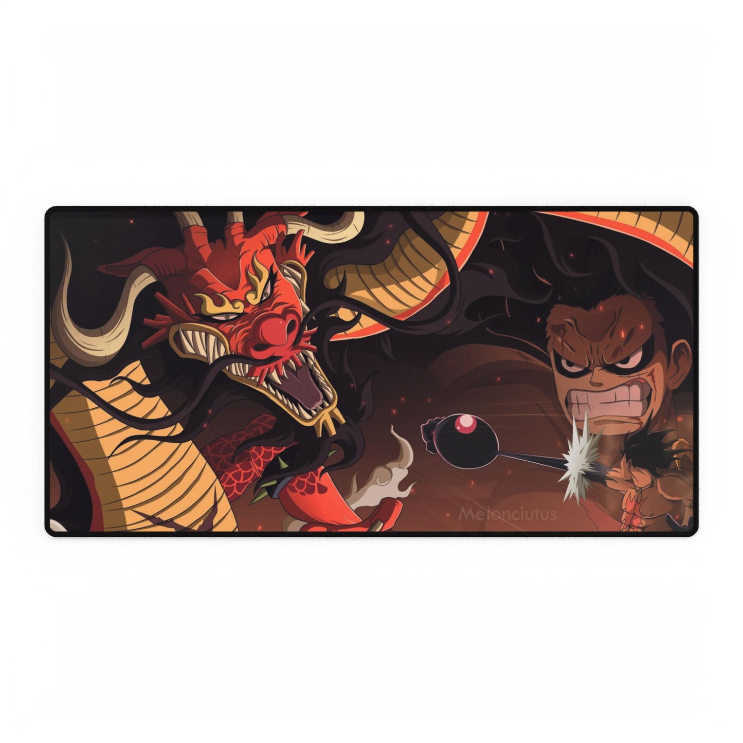Luffy Gear 4 vs Drakon Mouse Pad