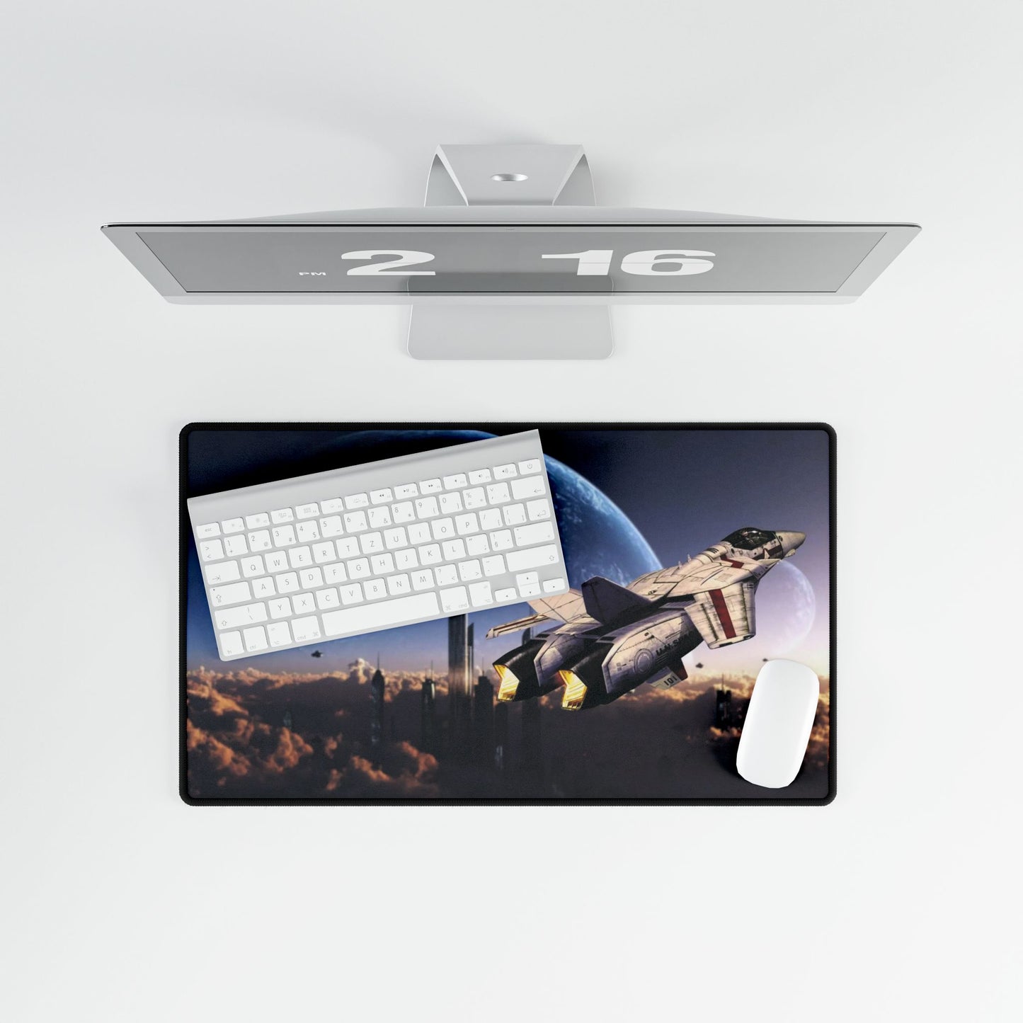 Rick and City in the Clouds Mouse Pad