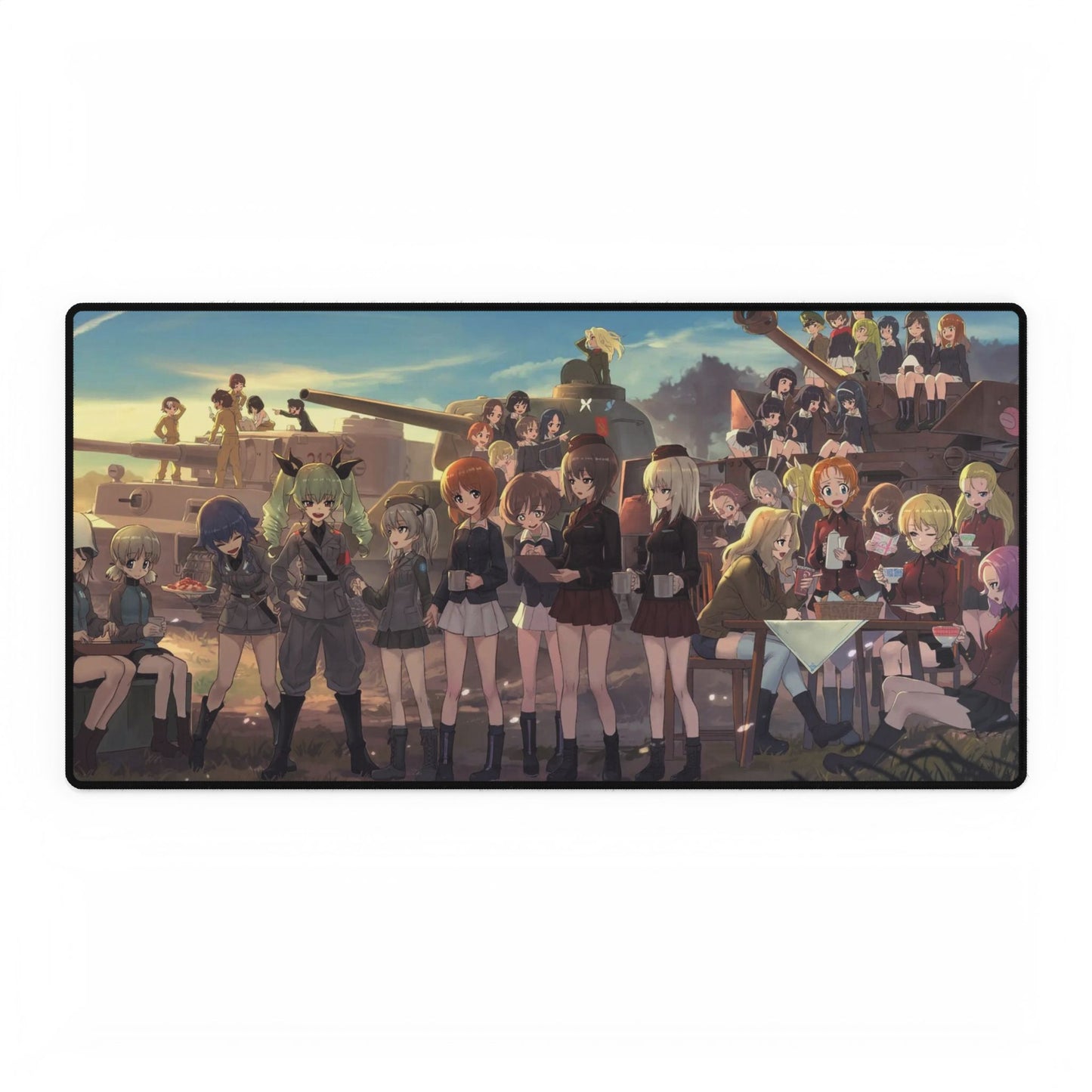 Anime Girls und Panzer Mouse Pad