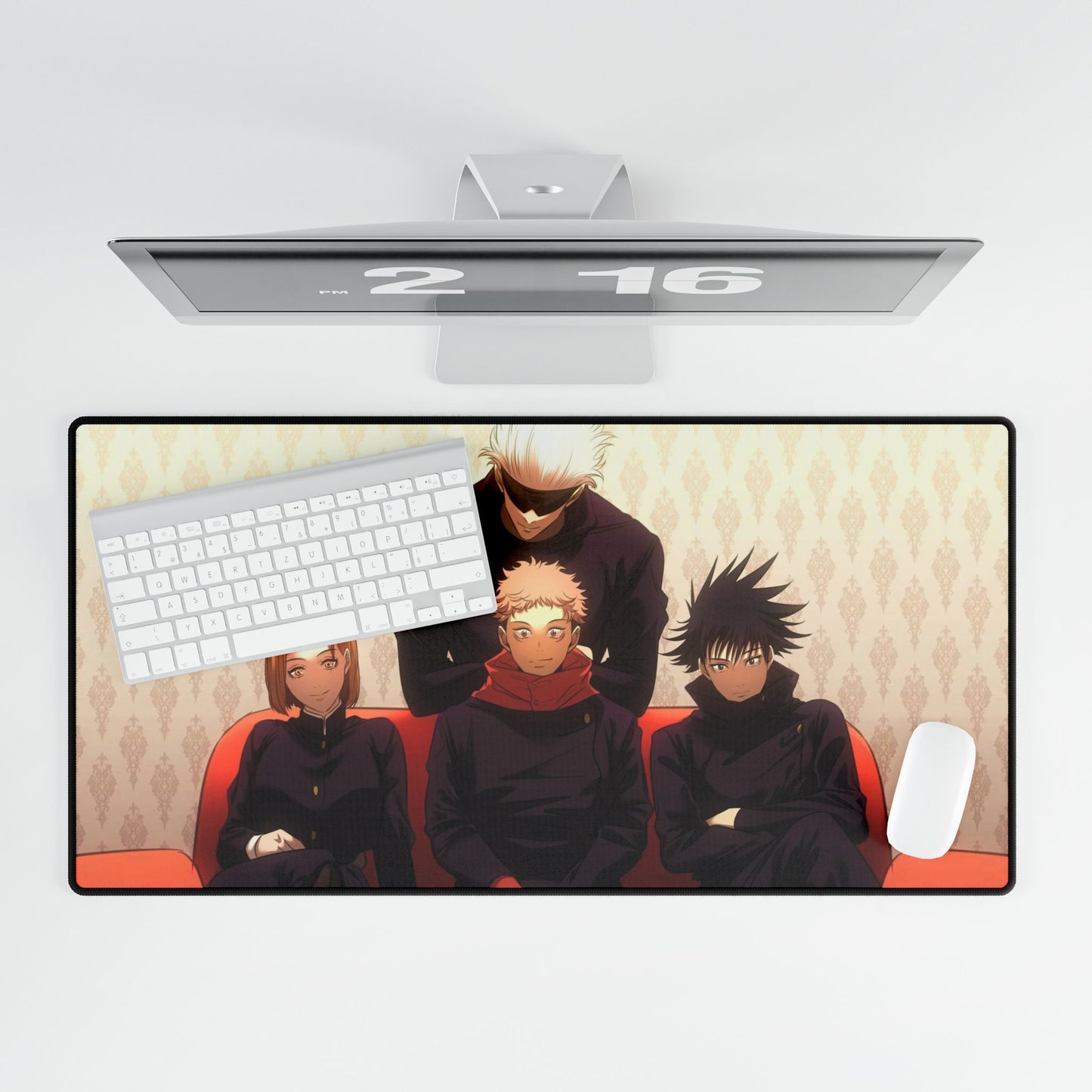 Satoru Gojo Yuji Itadori Nobara Kugisaki and Megumi Fushiguro Mouse Pad