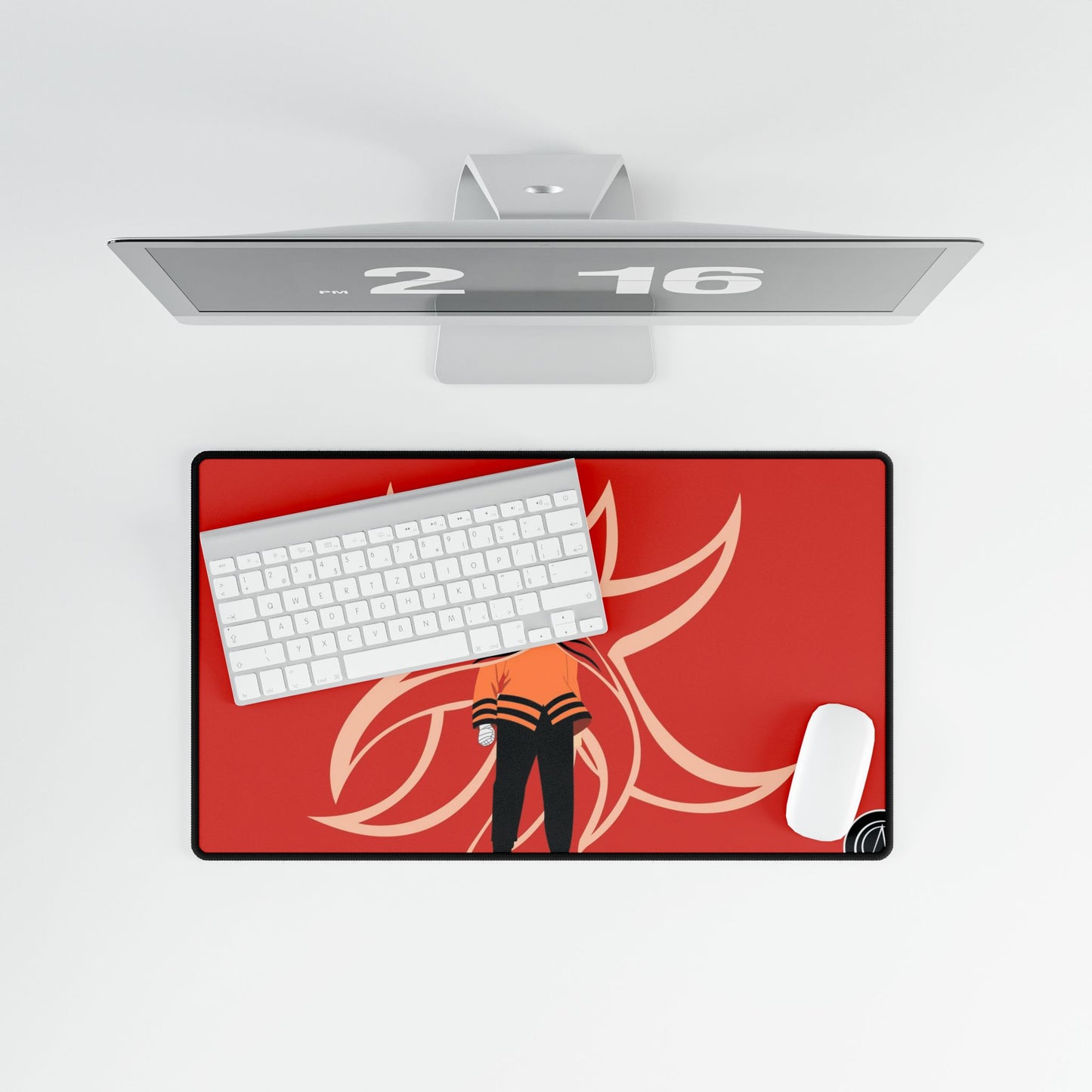 Naruto Baryon Mode In Bright Orange Mouse Pad