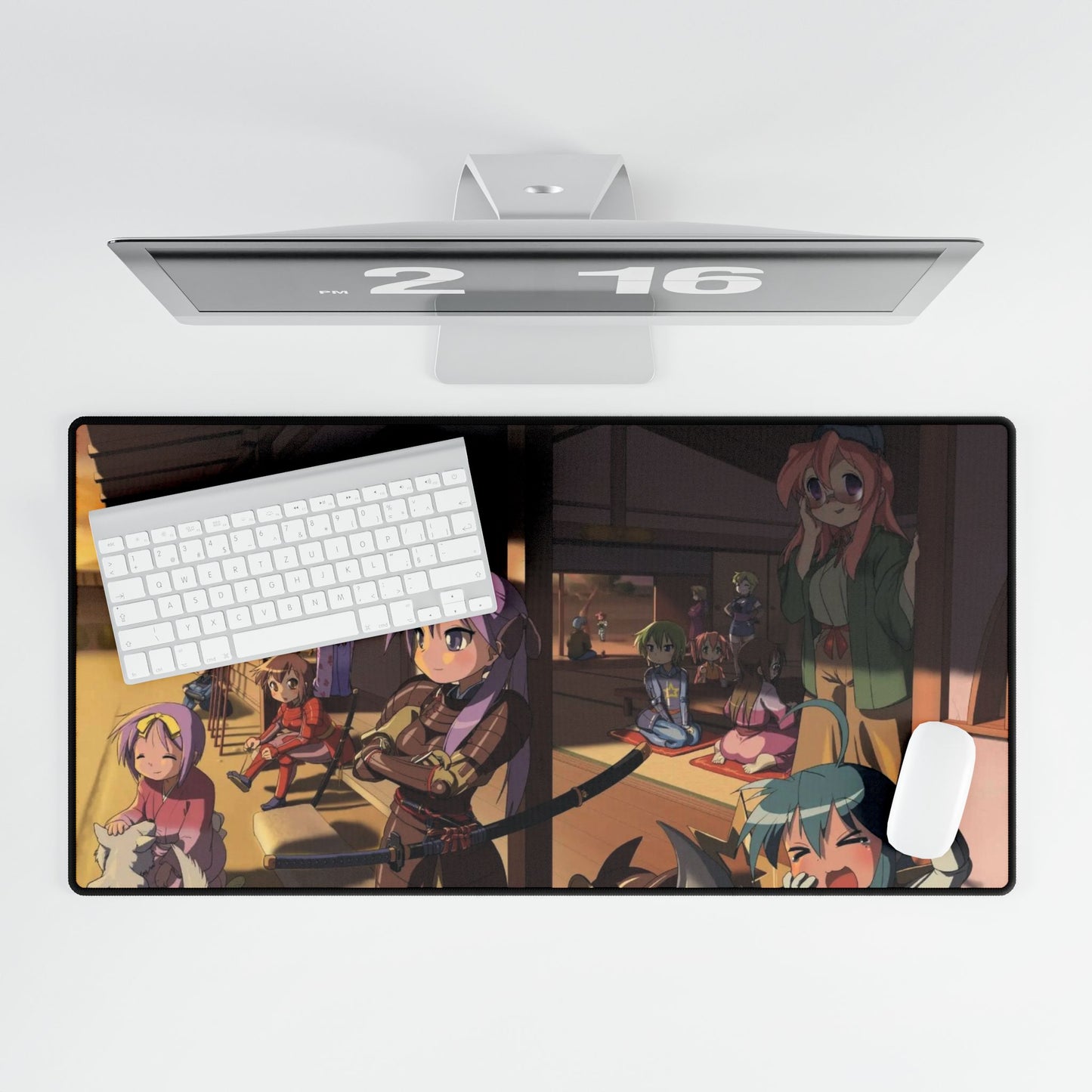 Lucky Star Konata Izumi, Kagami Hiiragi, Tsukasa Hiiragi, Akira Kogami, Minoru Shiraishi Mouse Pad