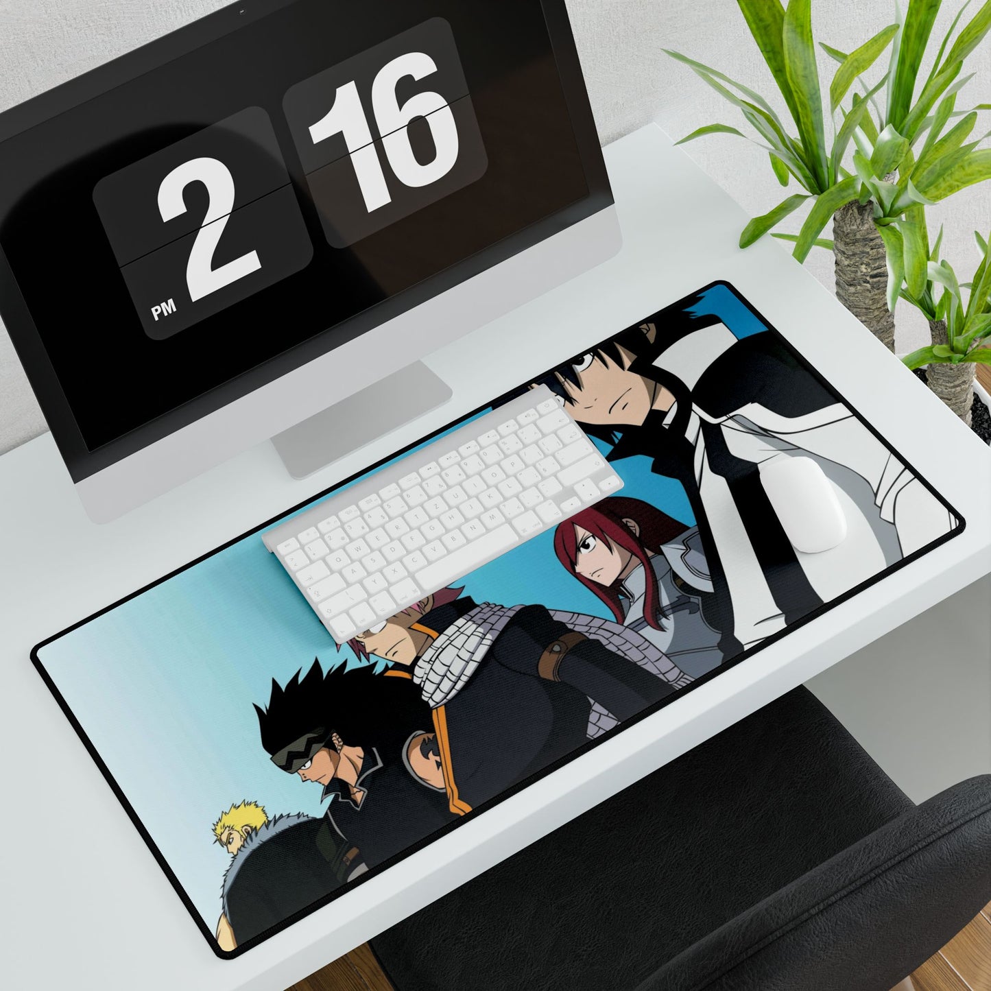 Fairy Tail Natsu Dragneel, Erza Scarlet, Gray Fullbuster, Gajeel Redfox Mouse Pad