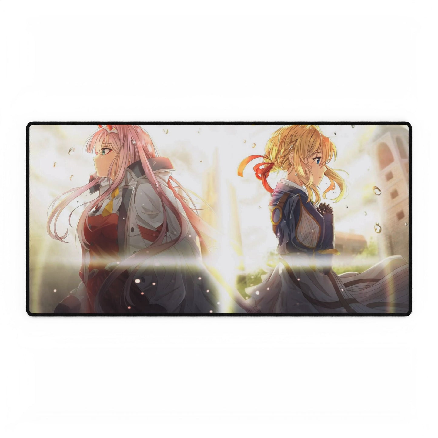 Zero Two and Violet Evergarden Mouse Pad