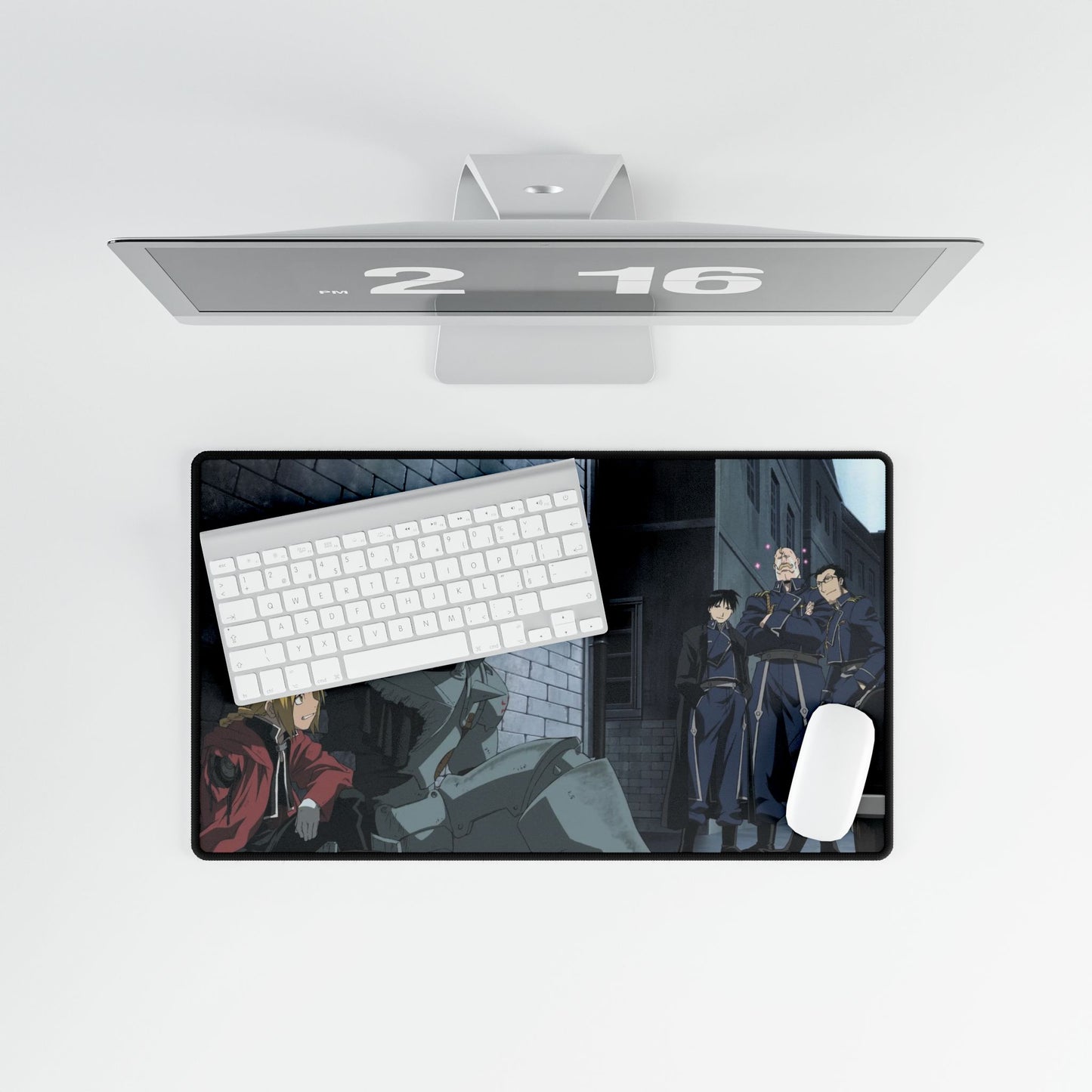 Edward Elric Roy Mustang and Alphonse Elric Mouse Pad
