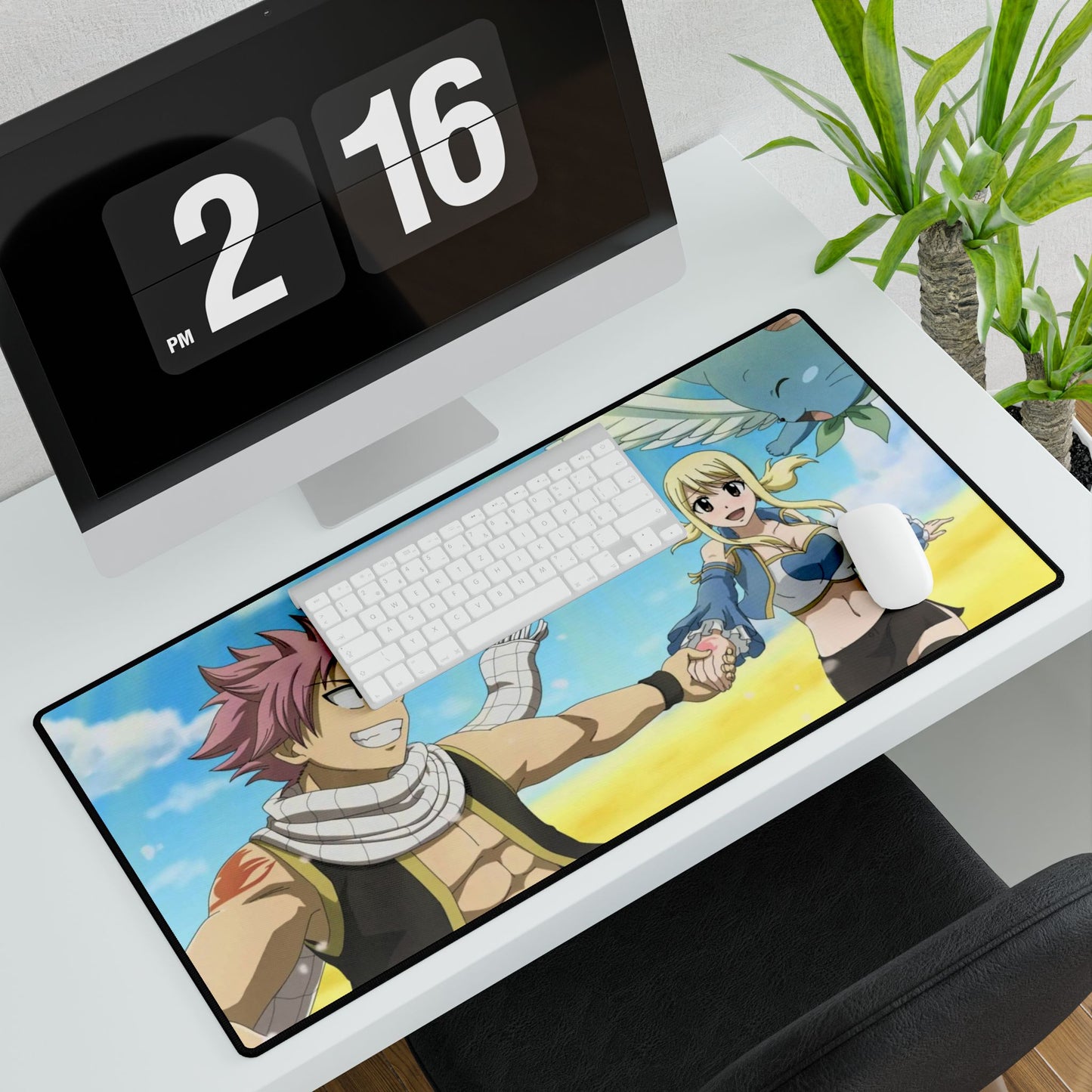 Fairy Tail Natsu Dragneel, Lucy Heartfilia, Happy Mouse Pad