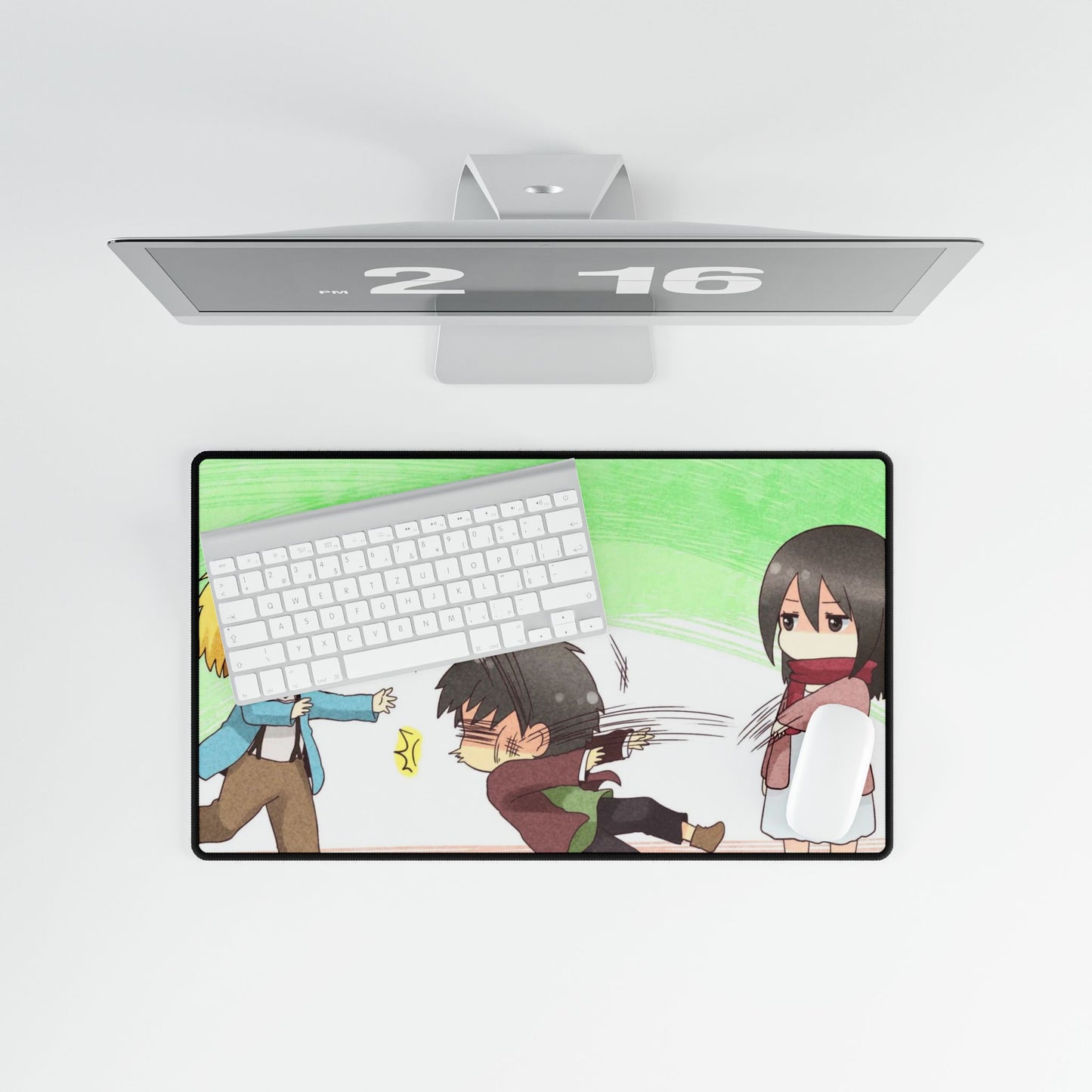 Attack on Titan - Armin Arlert, Eren Yaeger and Mikasa Ackerman Mouse Pad