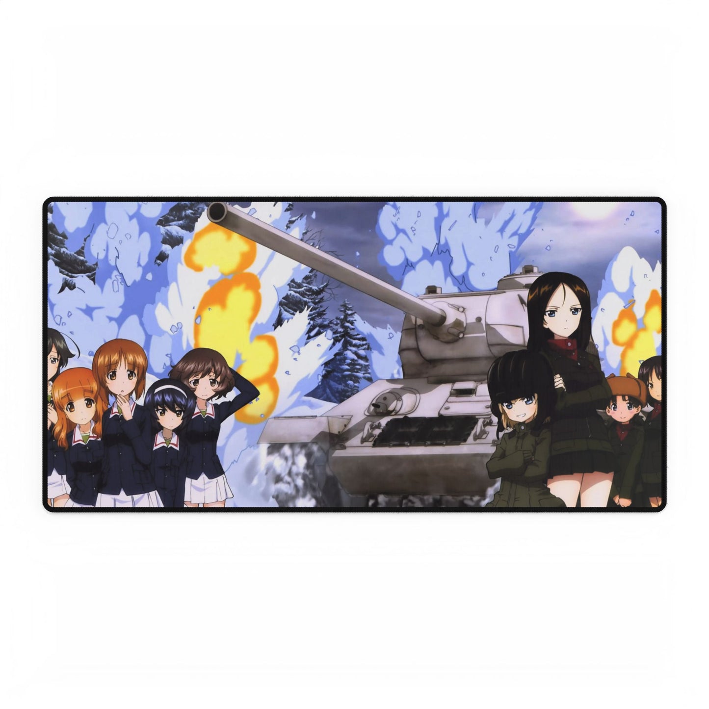Anime Girls und Panzer Mouse Pad