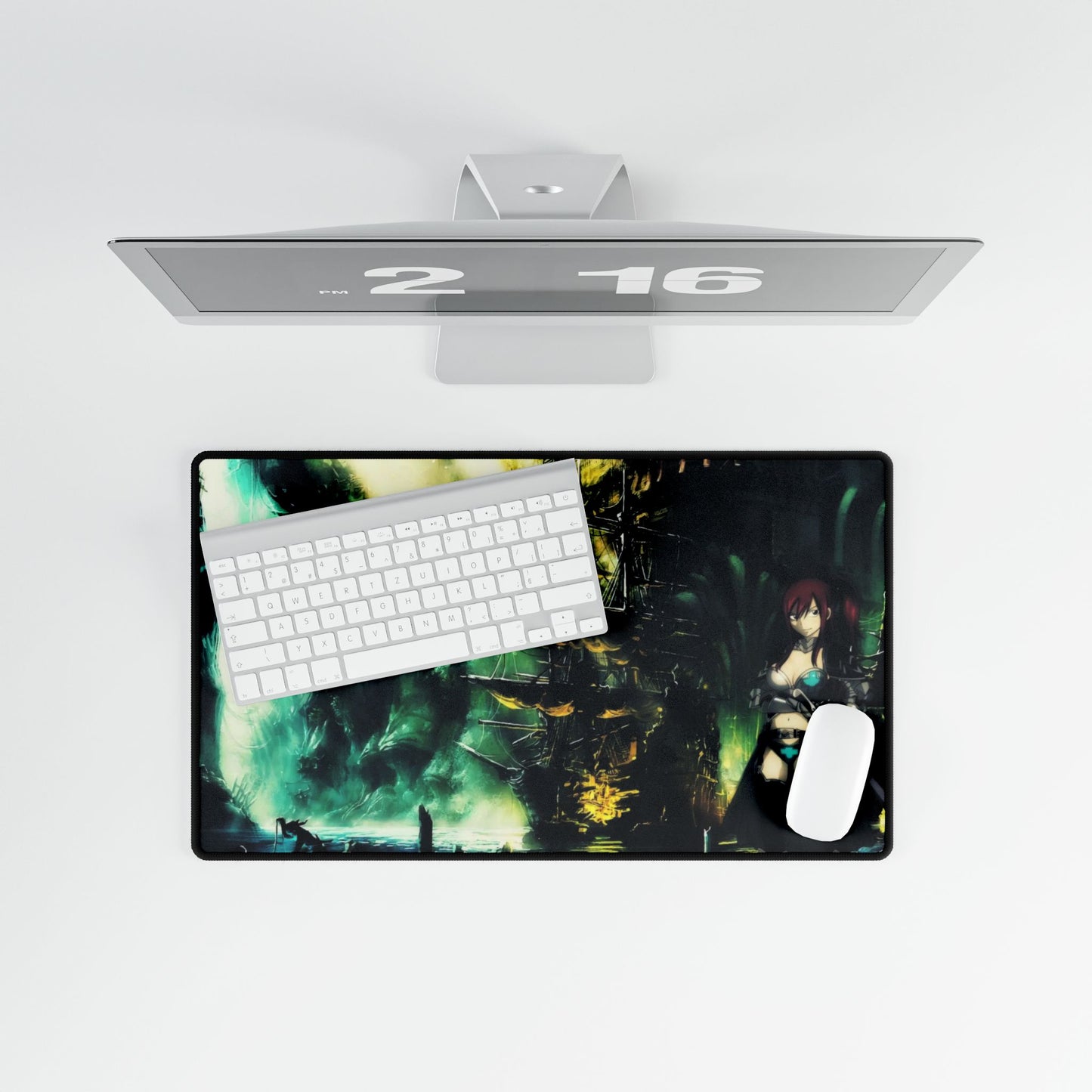 Erza Scarlet - Pirate boat in cavern Mouse Pad