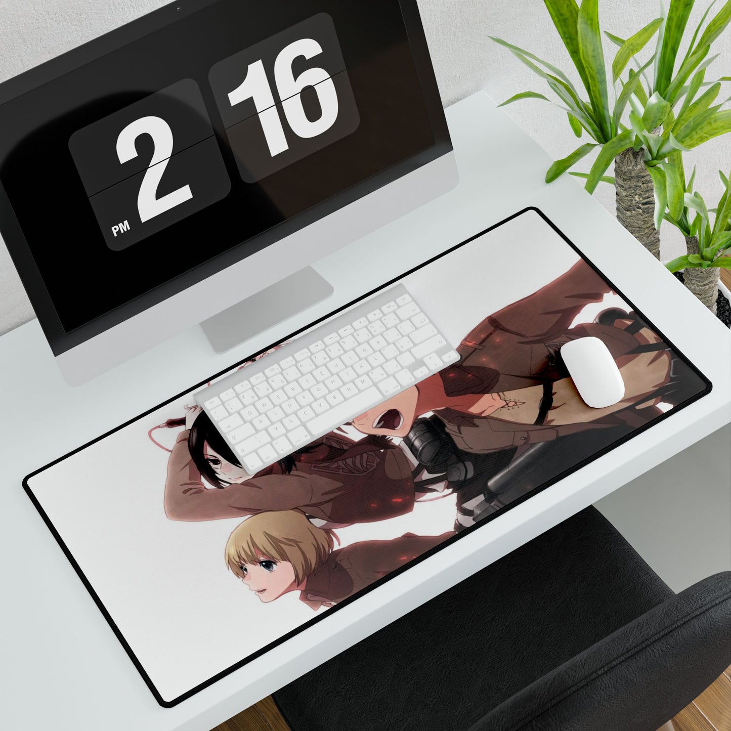Eren,Mikasa and Armin Mouse Pad