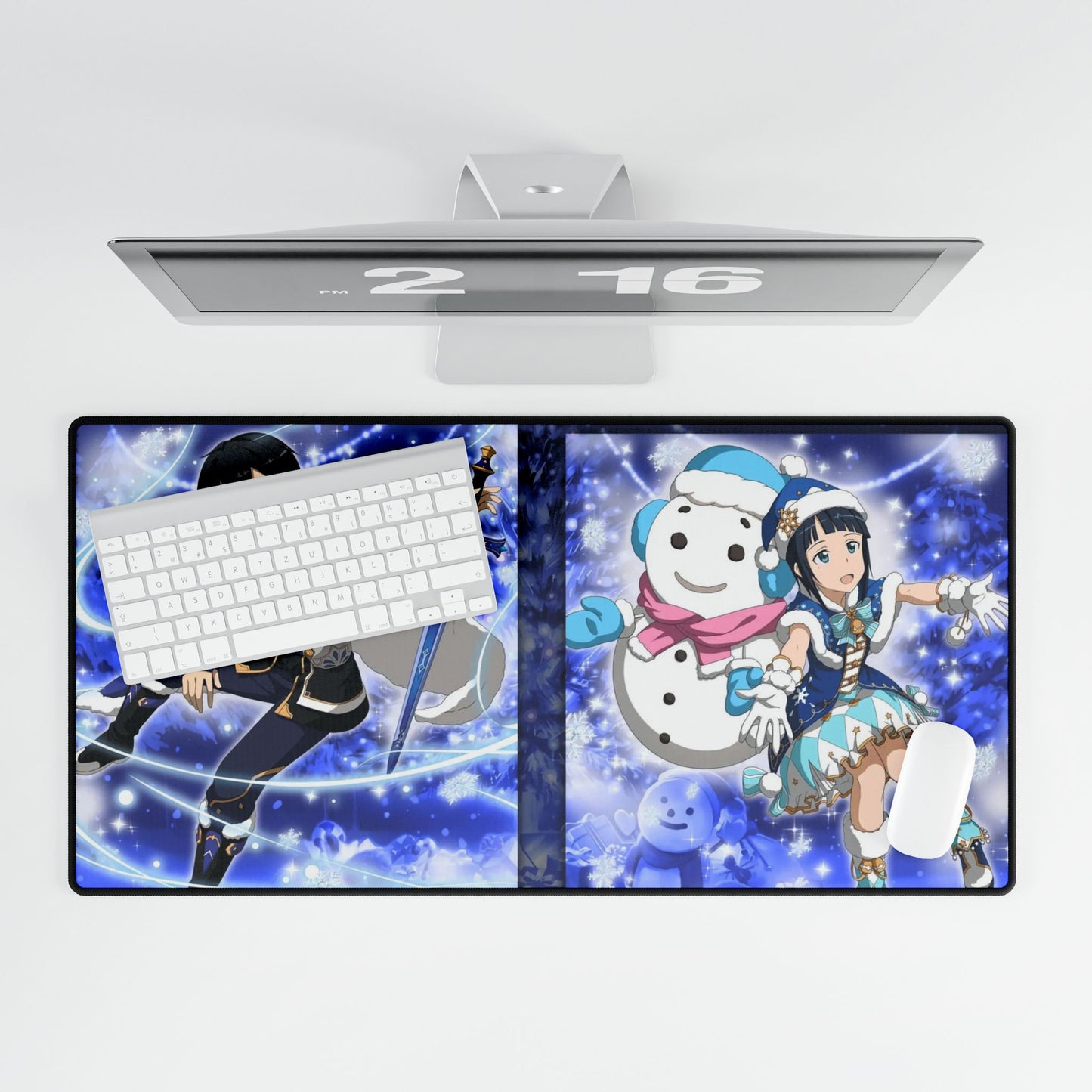 Memory Defrag - Snowfall Banner Mouse Pad