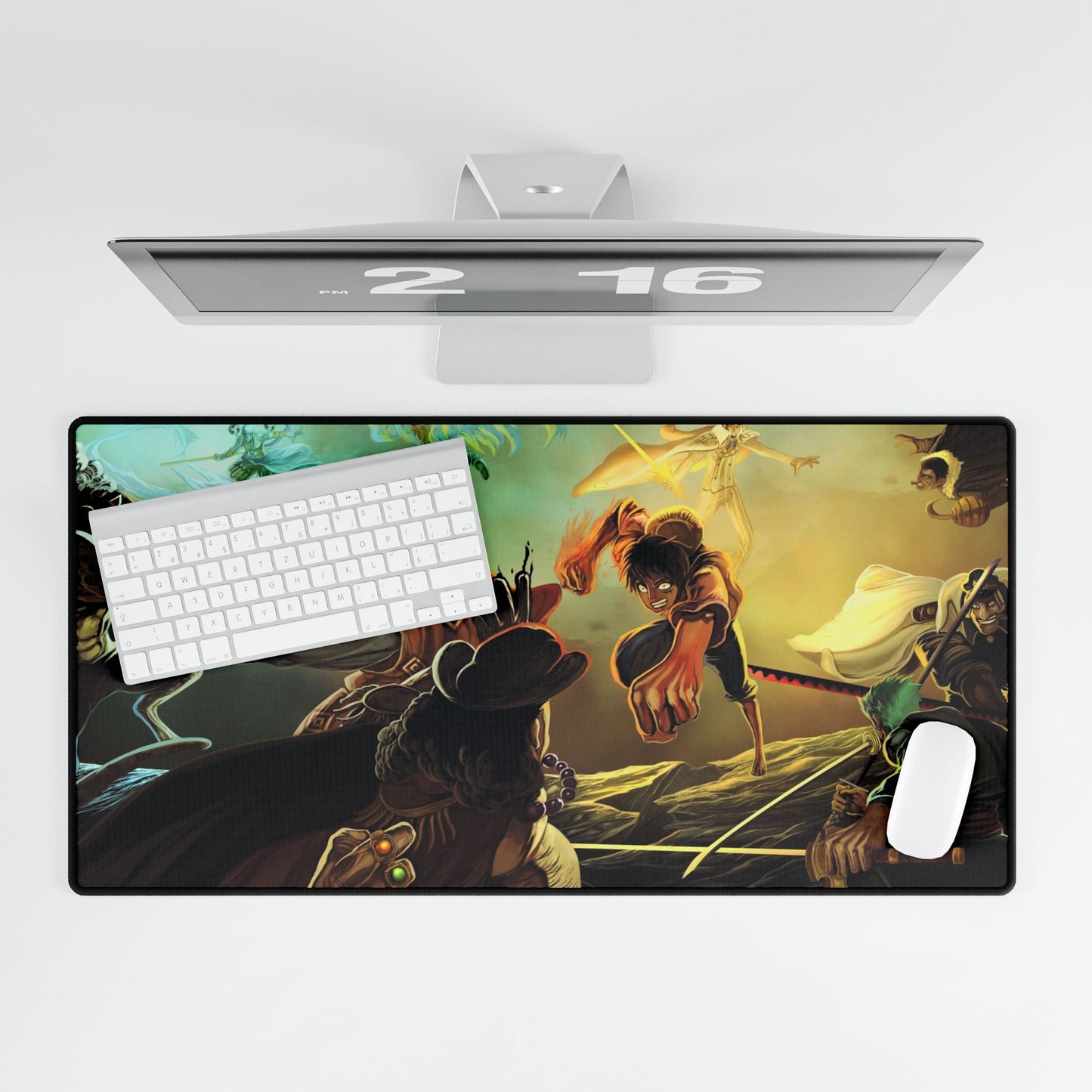One Piece Monkey D. Luffy, Roronoa Zoro, Jinbe Mouse Pad